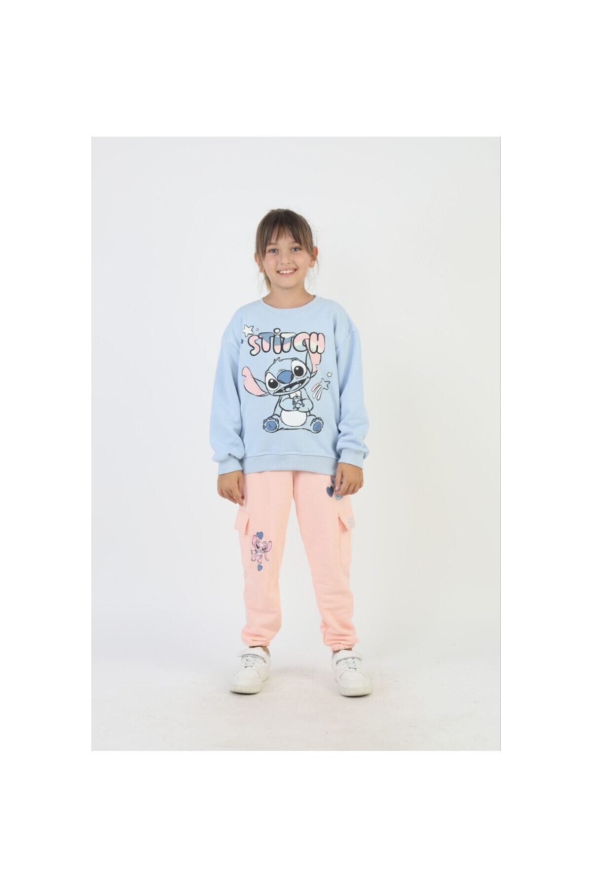 JABBER-Kiz Lilo Stitch Tracksuit Set with Cargo Pockets 1