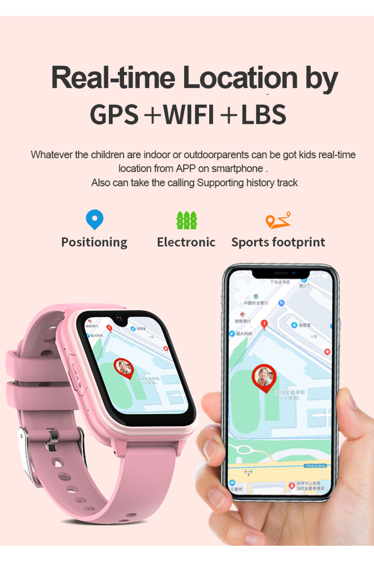 wonlex-Smartwatch for children KT33, GPS, video calling, AMOLED screen and spy monitoring 5
