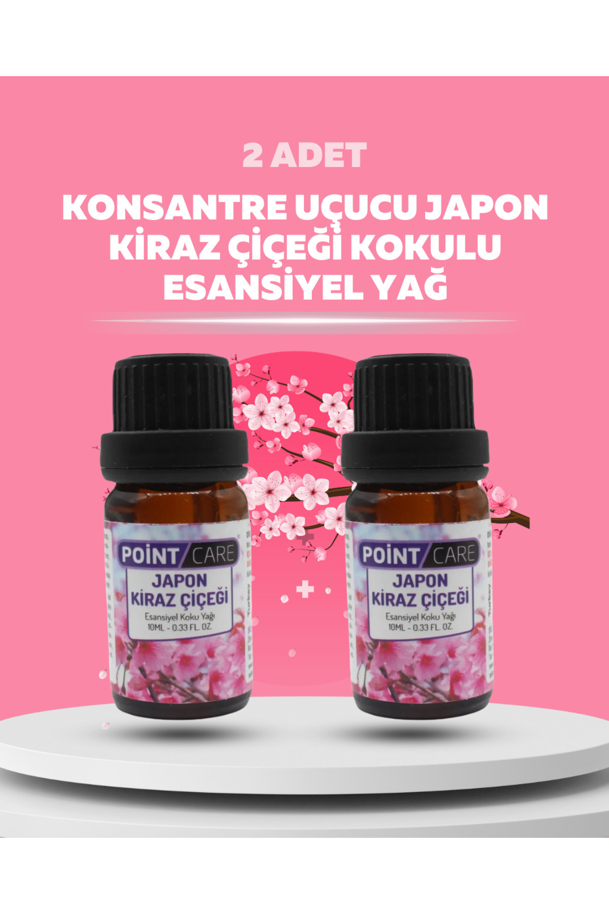 AYMAGNET POINT CARE Japon Kiraz Çiçeği Kokulu Esansiyel Uçucu Yağ - 2 ADET