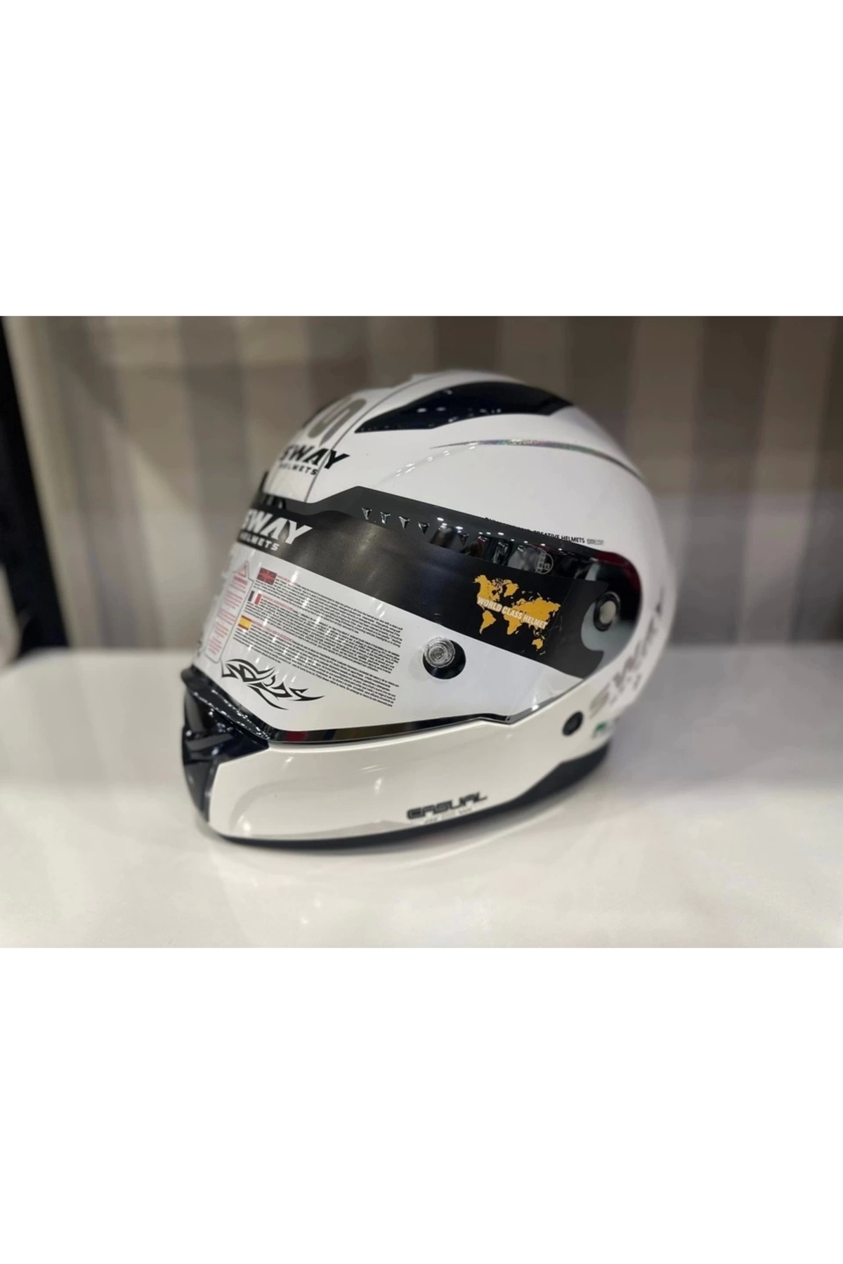 Sway Kask Sw 850 Whıte/silver Full Face - Fiyatı, Yorumları