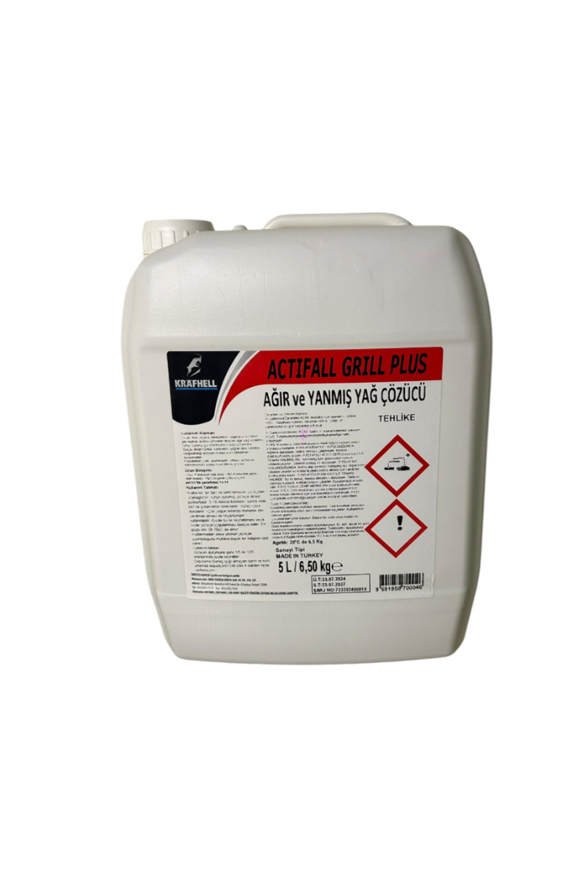 KRAFHELL ACTIFALL GRILL PLUS Ağır ve Yanmış Yağ Çözücü 5 L