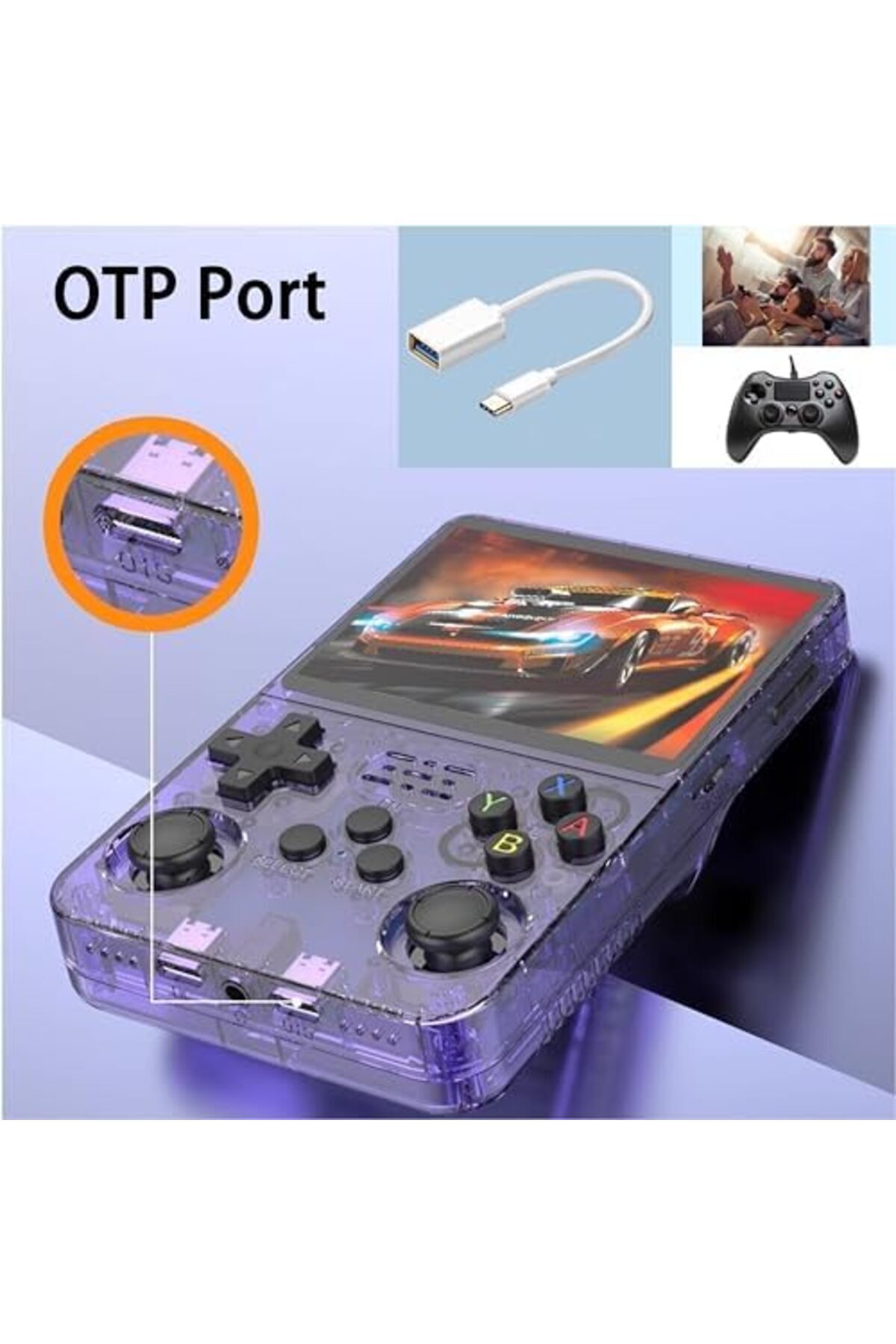 Game-SJWOW R36S Handheld Retro Gaming Console Linux System with 32+128G TF Card, Preloaded with 20000+ Cl 8