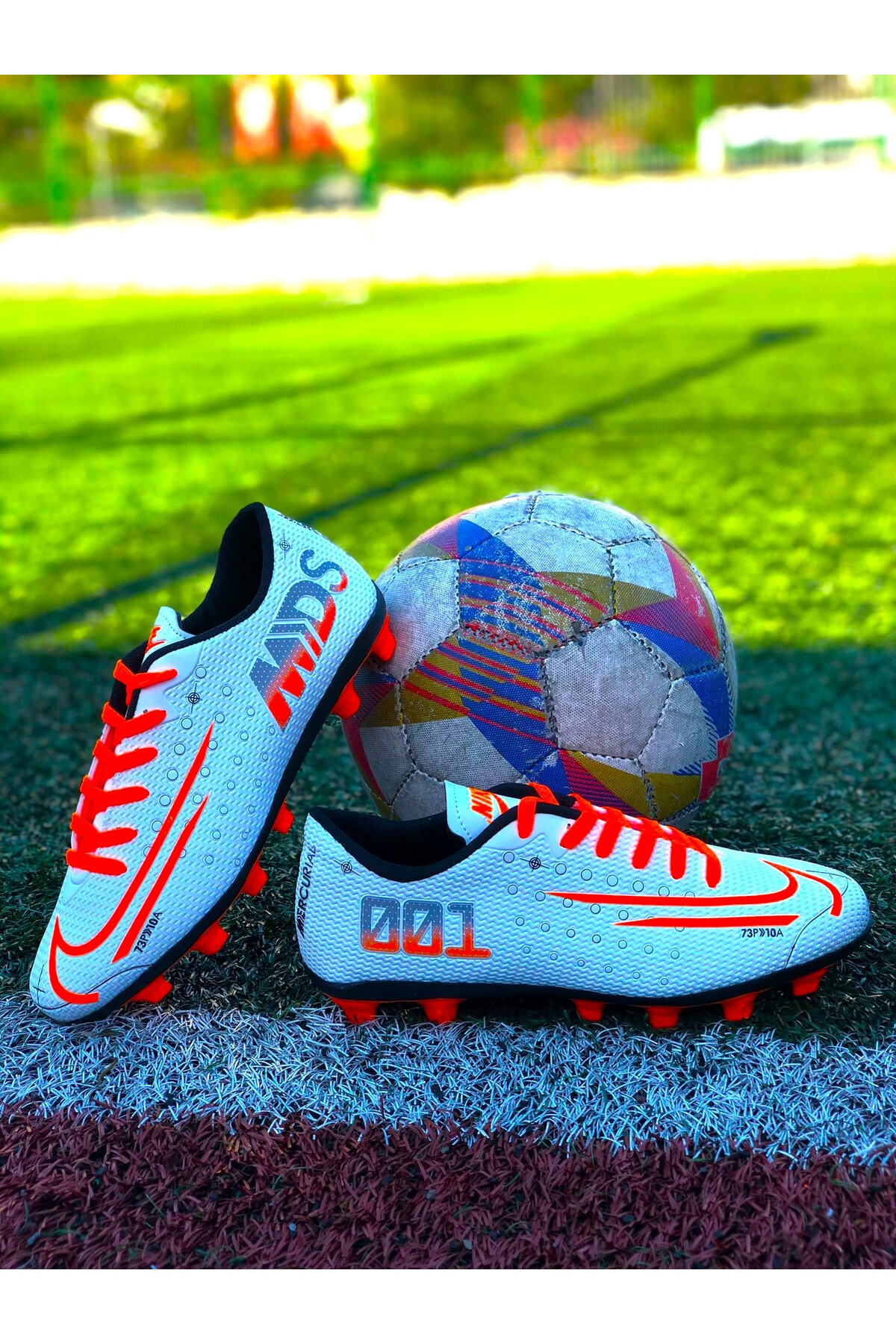 KOZIUM MDS Genç ve Yetişkin Unisex Futbol Ayakkabısı Futbol Krampon Erkek Krampon Halısaha İçin Uygun