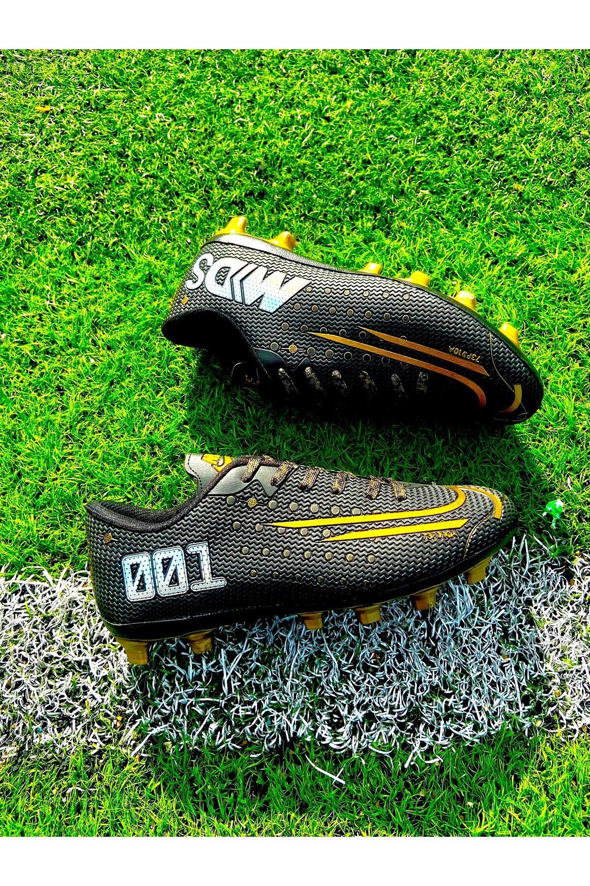 KOZIUM MDS Genç ve Yetişkin Unisex Futbol Ayakkabısı Futbol Krampon Erkek Krampon Halısaha İçin Uygun