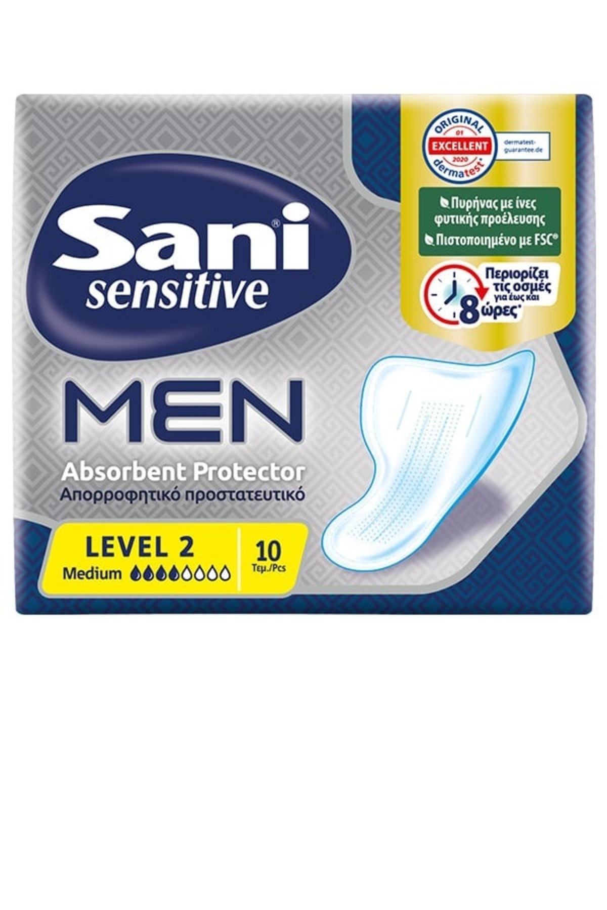 Sani SENSİTİVE MEN LEVEL 3 ÜÇGEN 10'LU ERKEK MESANE PEDİ