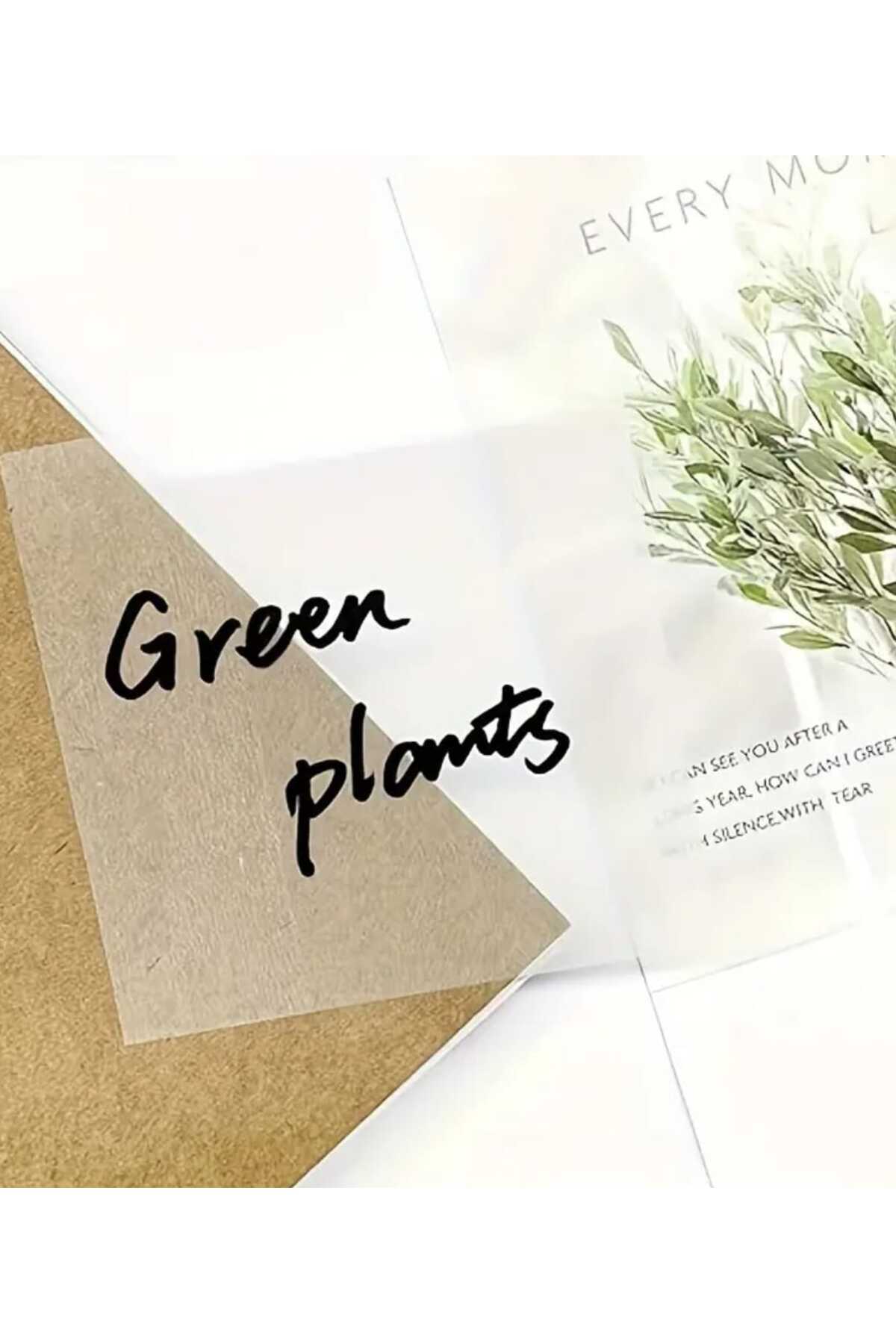 ÇEÇEN HOME-(50 Sheets) Transparent Sticky Note Paper, Write-Draw Note Paper, Transparent Memo Pad 3