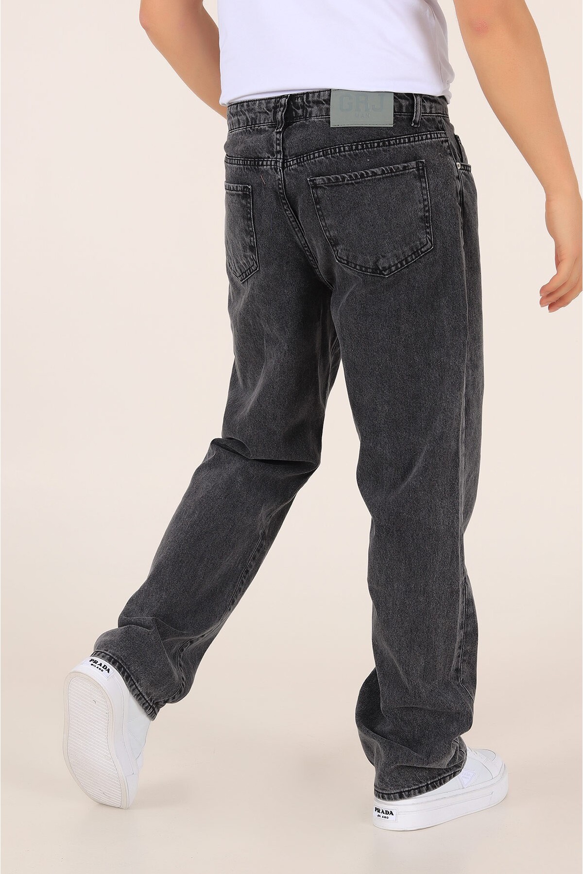 Lyvens  Erkek Füme Baggy Pantolon Oversize - Görsel 2