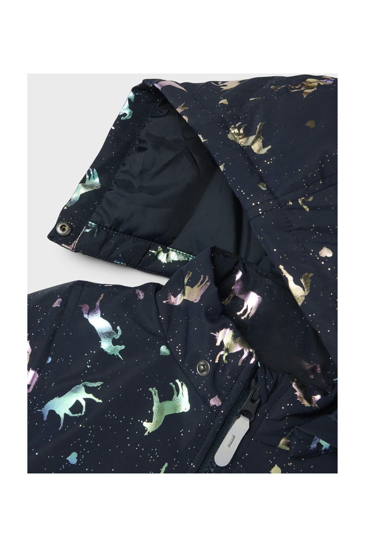 Name it Kurtka NMFMAXI PA JACKET FOIL AOP NOOS