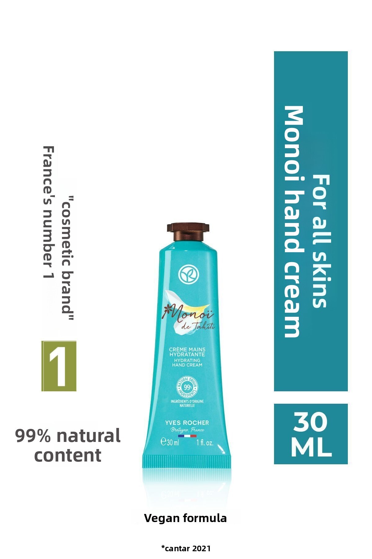 Yves Rocher-Monoi Hand Cream - 30 ml Cut 1
