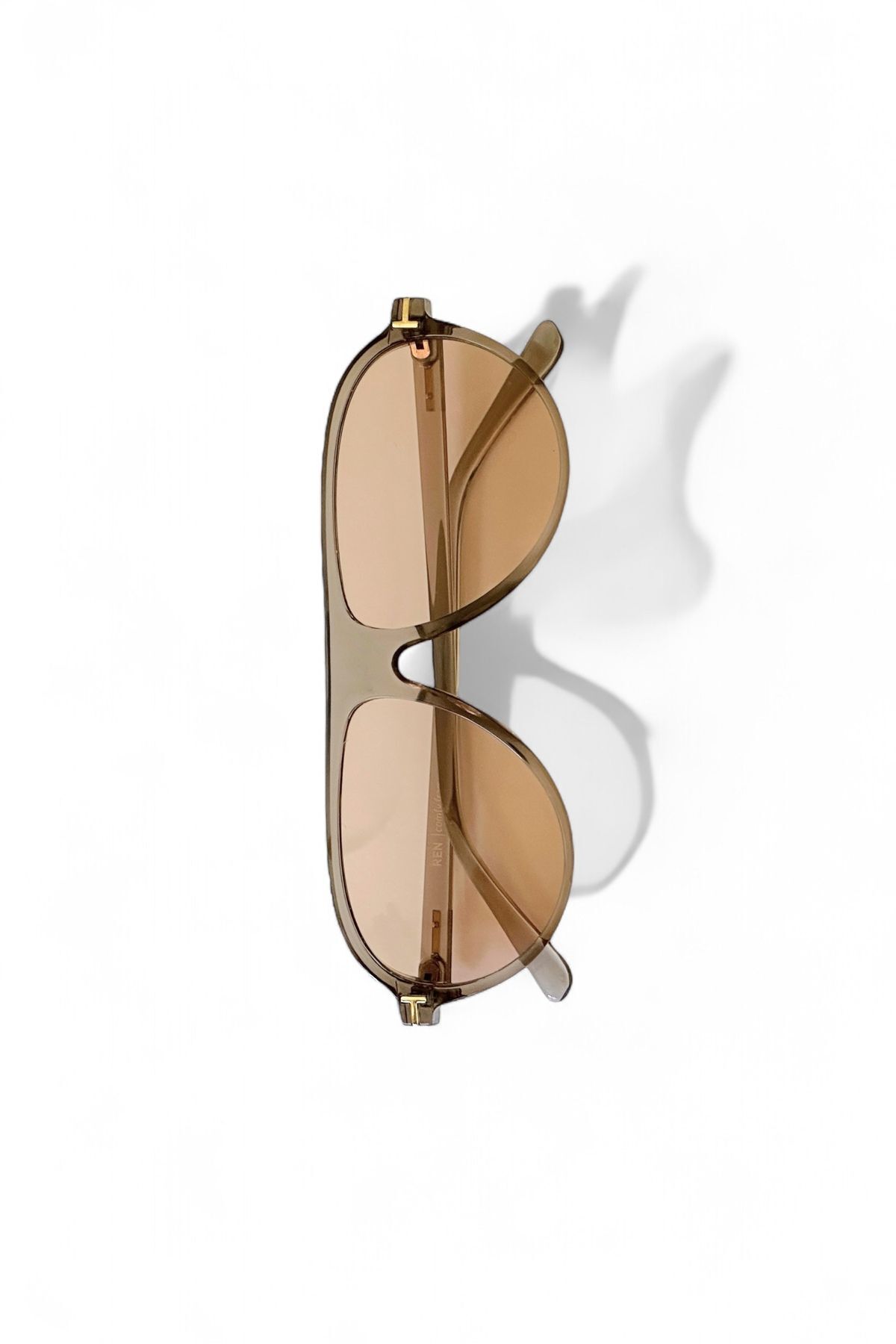REN EYEWEAR REN Sepia Air Unisex NUDE renkli Pilot Güneş Gözlüğü | UV400 Koruma görsel 4