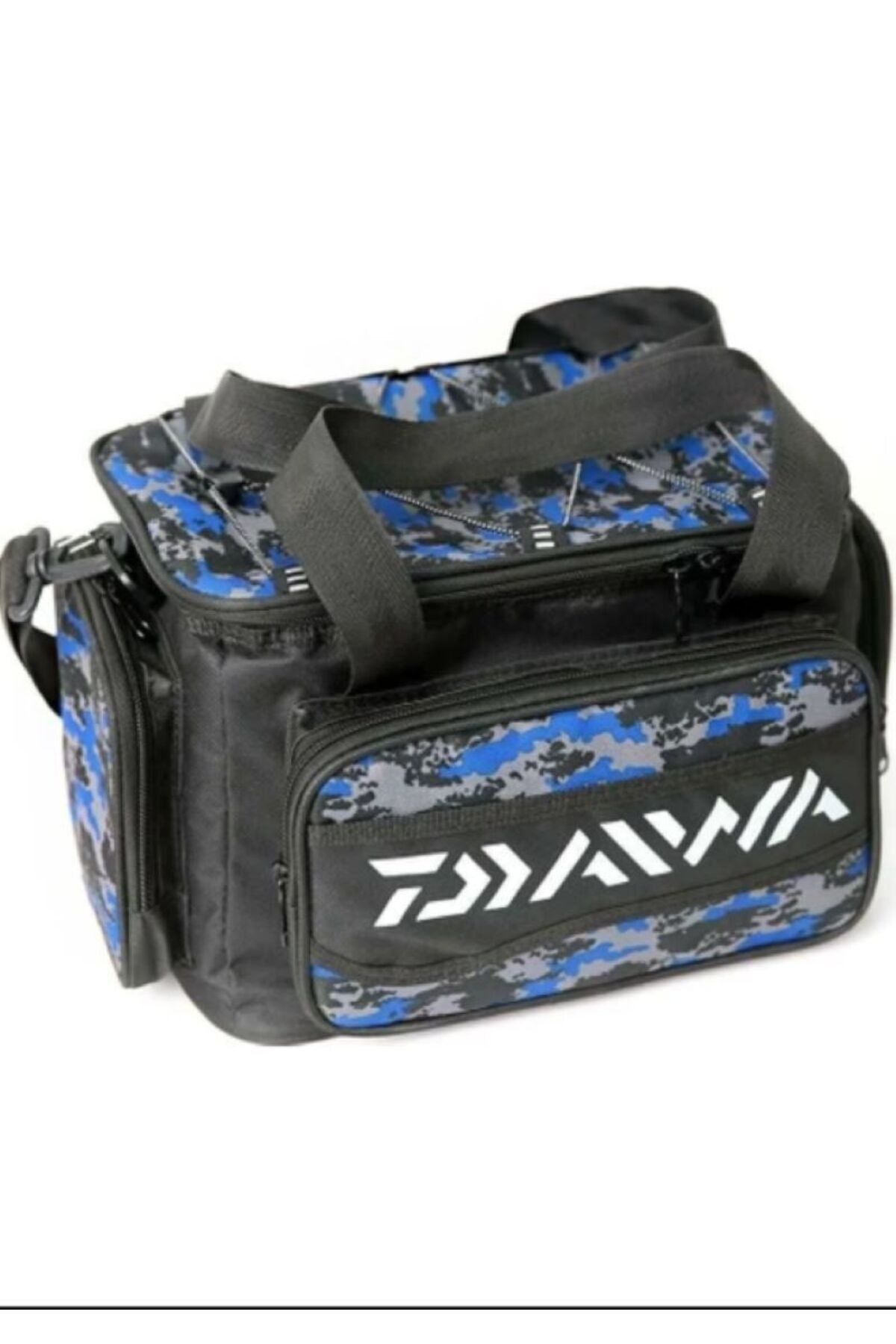 daiwa Baskılı Helper Bag Balıkçı Çantası - Blue Camo