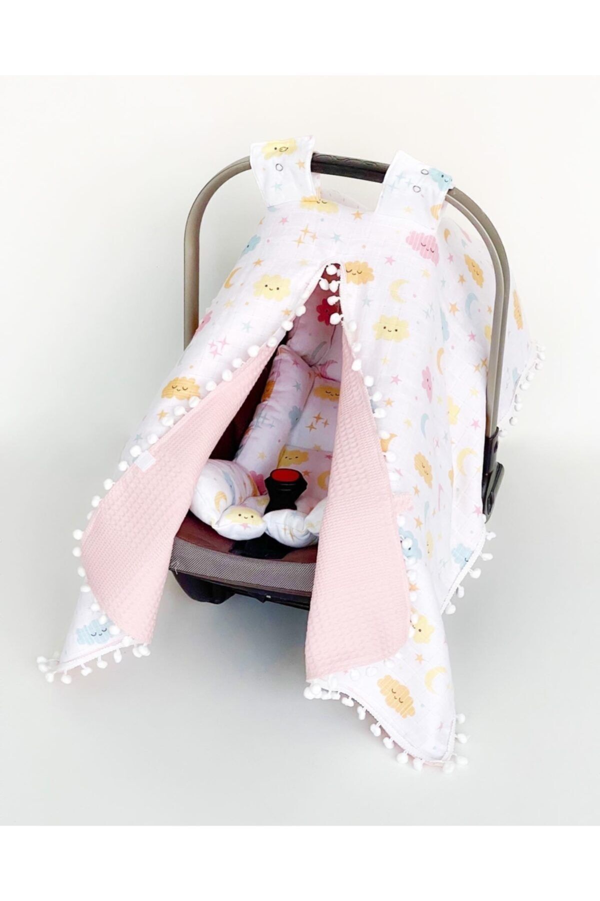 FG Store %100 Pamuk Çok Amaçlı Çift Katlı Müslin Puset Örtüsü & Minderi fotoğrafı 4 (önizleme)