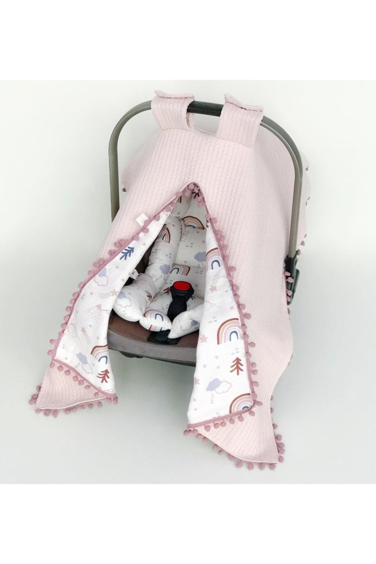 FG Store %100 Pamuk Çok Amaçlı Çift Katlı Örgü Pike/müslin Puset Örtüsü & Minderi fotoğrafı 3 (önizleme)