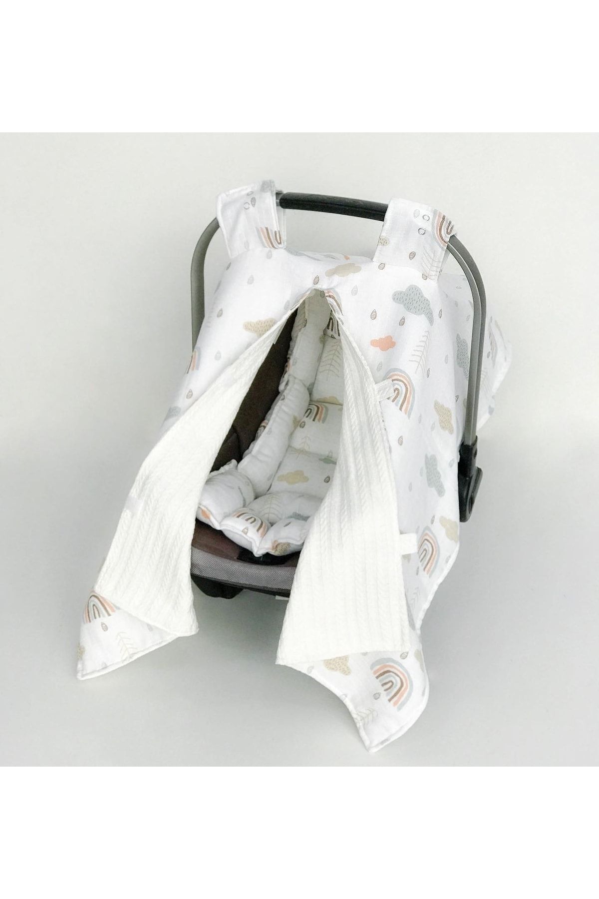 FG Store %100 Pamuk Çok Amaçlı Çift Katlı Örgü Pike/müslin Puset Örtüsü & Minderi fotoğrafı 3 (önizleme)