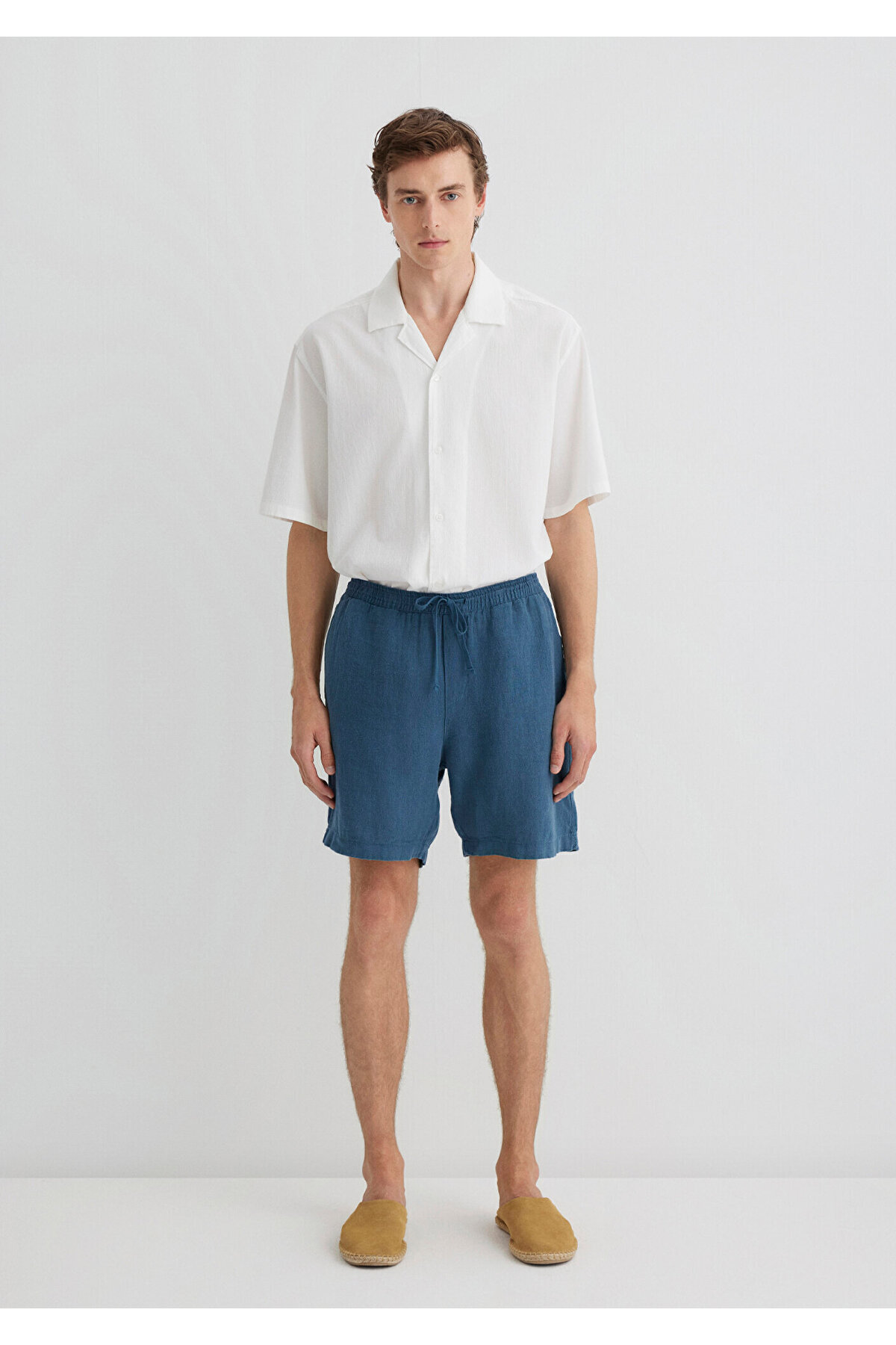 Mavi-Linen Shorts 0410103-89798 3