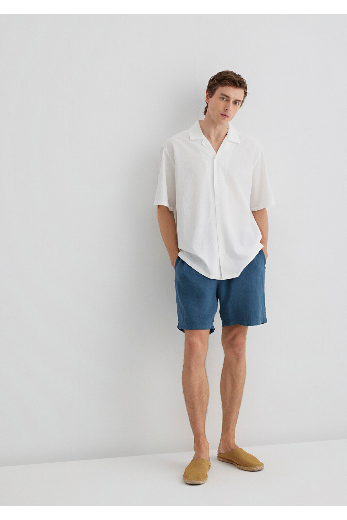 Mavi-Linen Shorts 0410103-89798 1