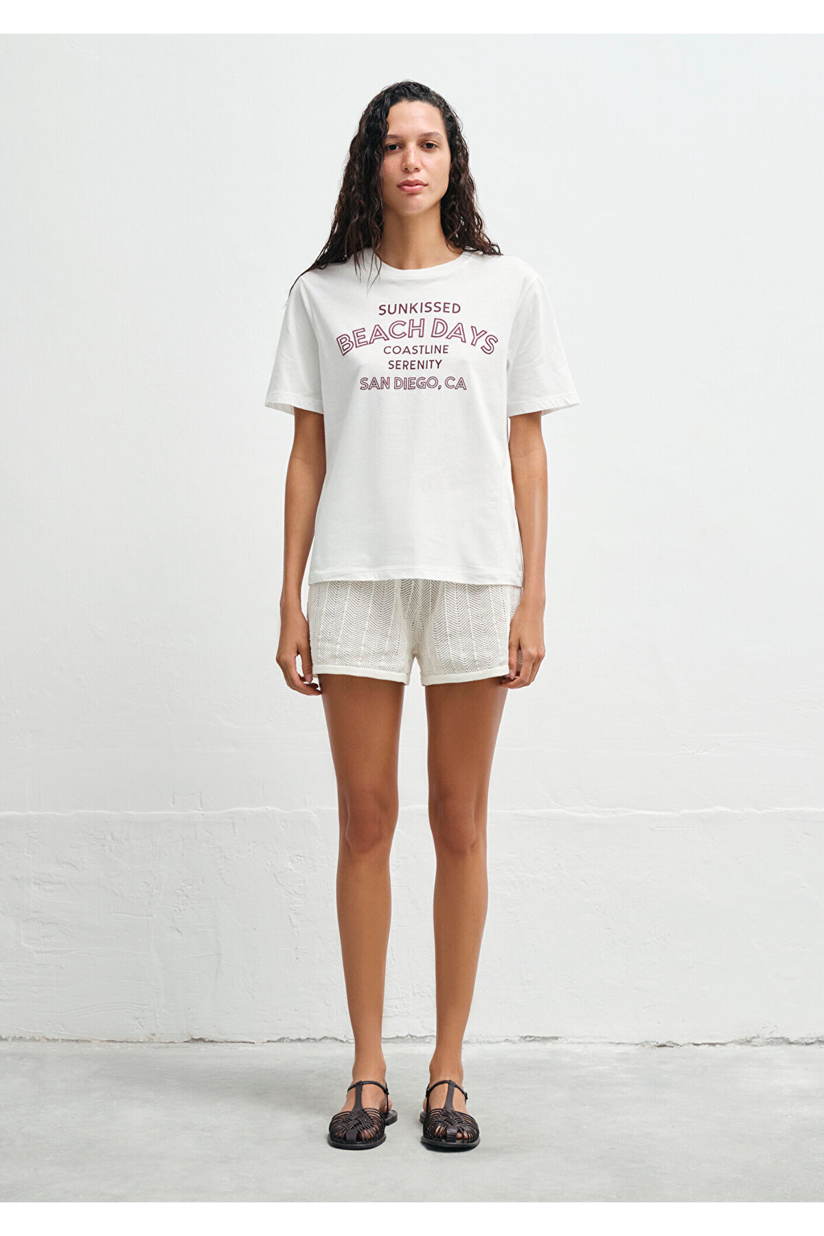 Mavi-Printed Ecru T-Shirt Regular Fit 1613183 -70057 4
