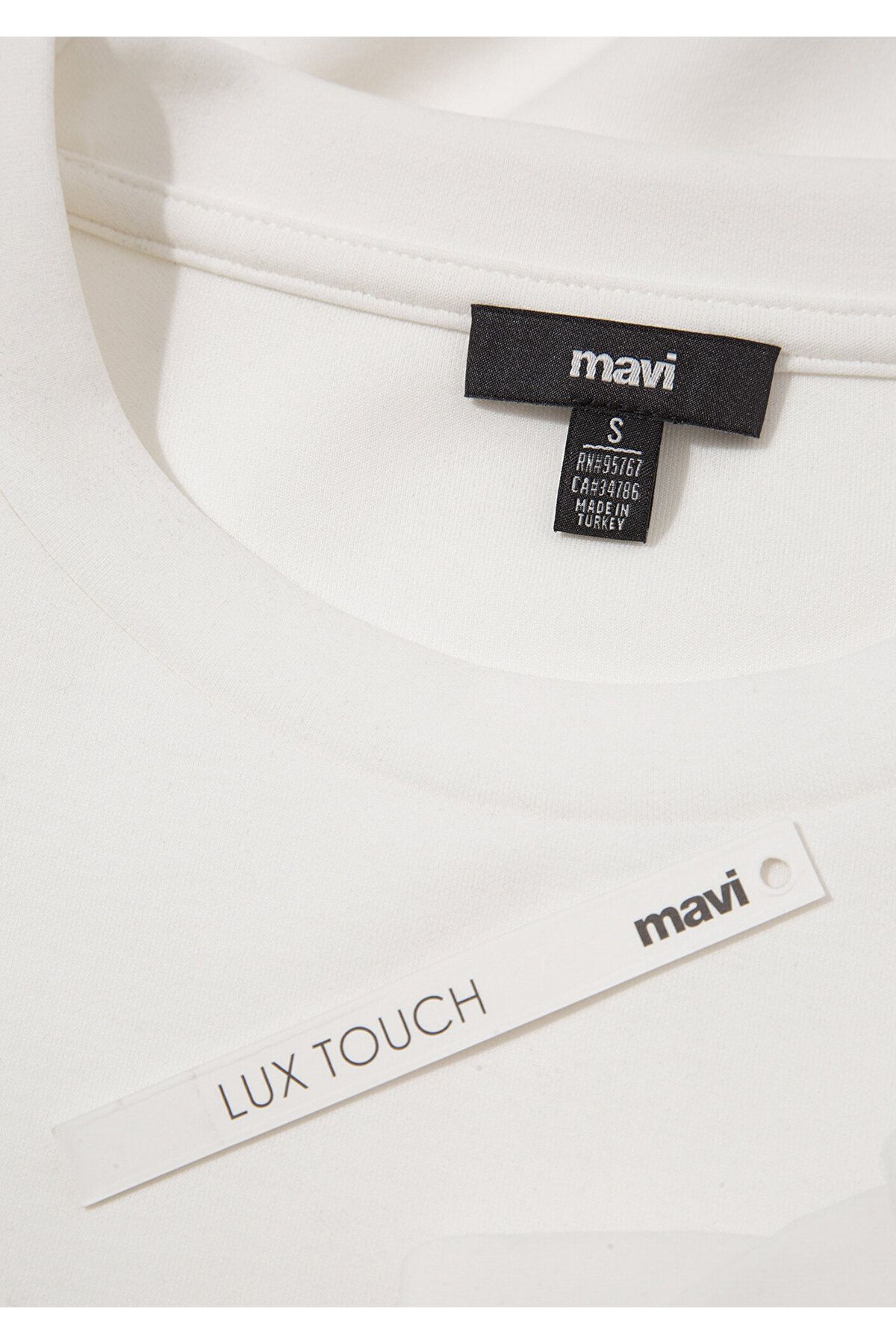 Mavi-Lux Touch Crew Neck White Sweatshirt 1S10422-70057 5