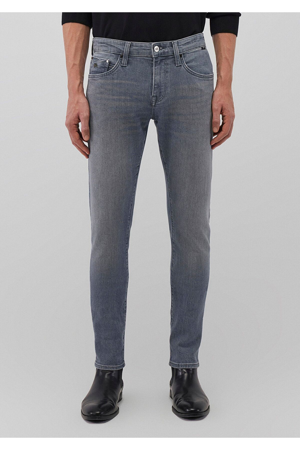 Mavi-James Lux Schwarz Hellblau Jean Hose 0042487869 3