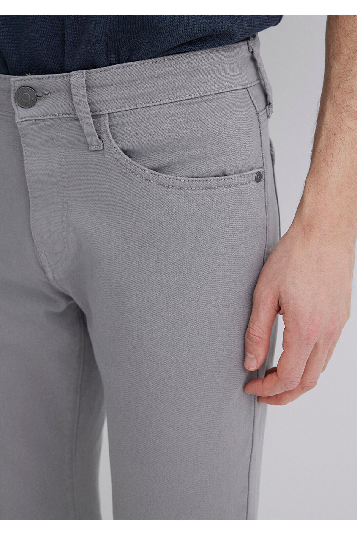 Mavi-Jake Graue bequeme Gabardine-Hose -0042286794 5