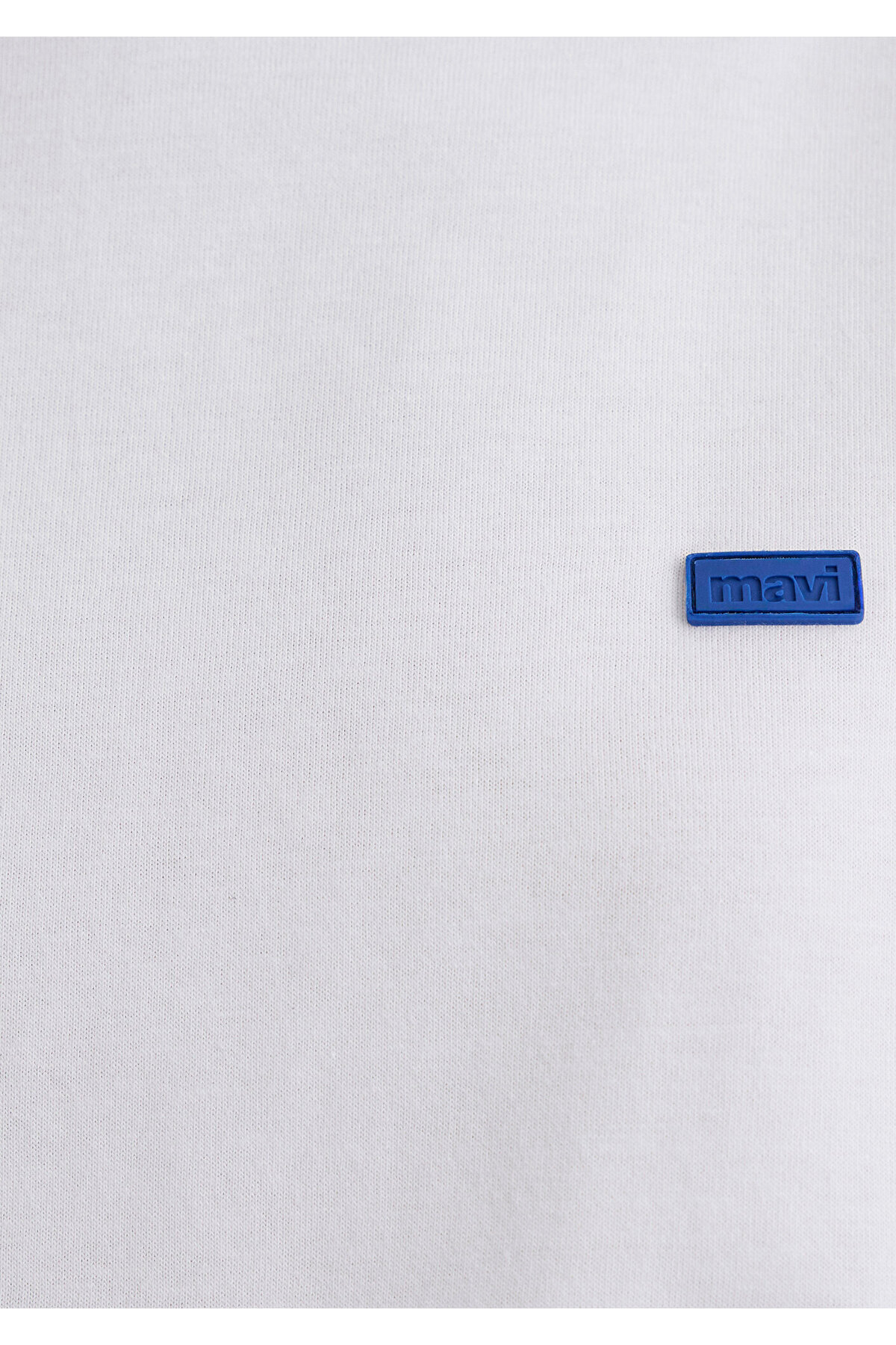 Mavi-Weißes Basic-T-Shirt mit Rundhalsausschnitt, lockere Passform / lockere, entspannte Passform1612188-620 6