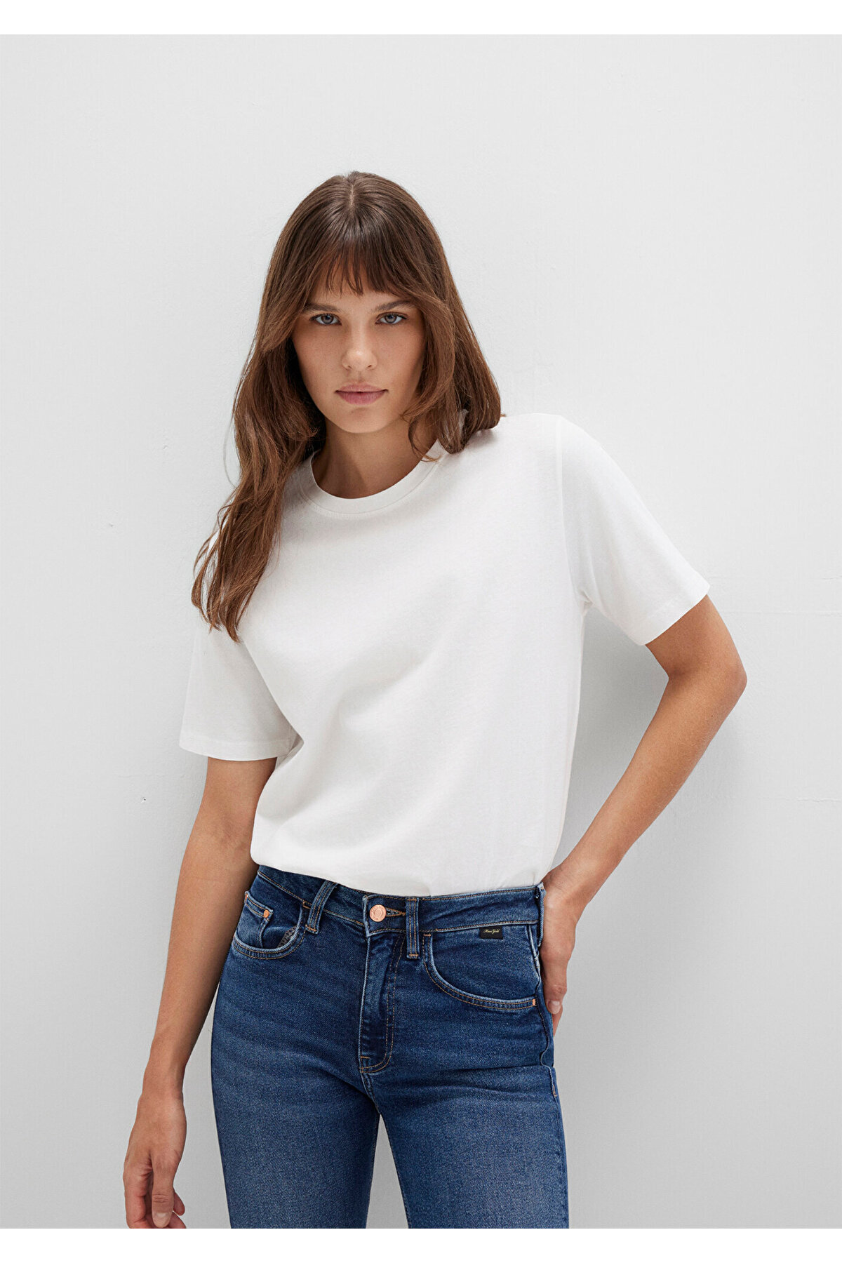 Mavi-Ecru Basic T-Shirt Regular Fit / Regular Fit 1600965 -33389 3