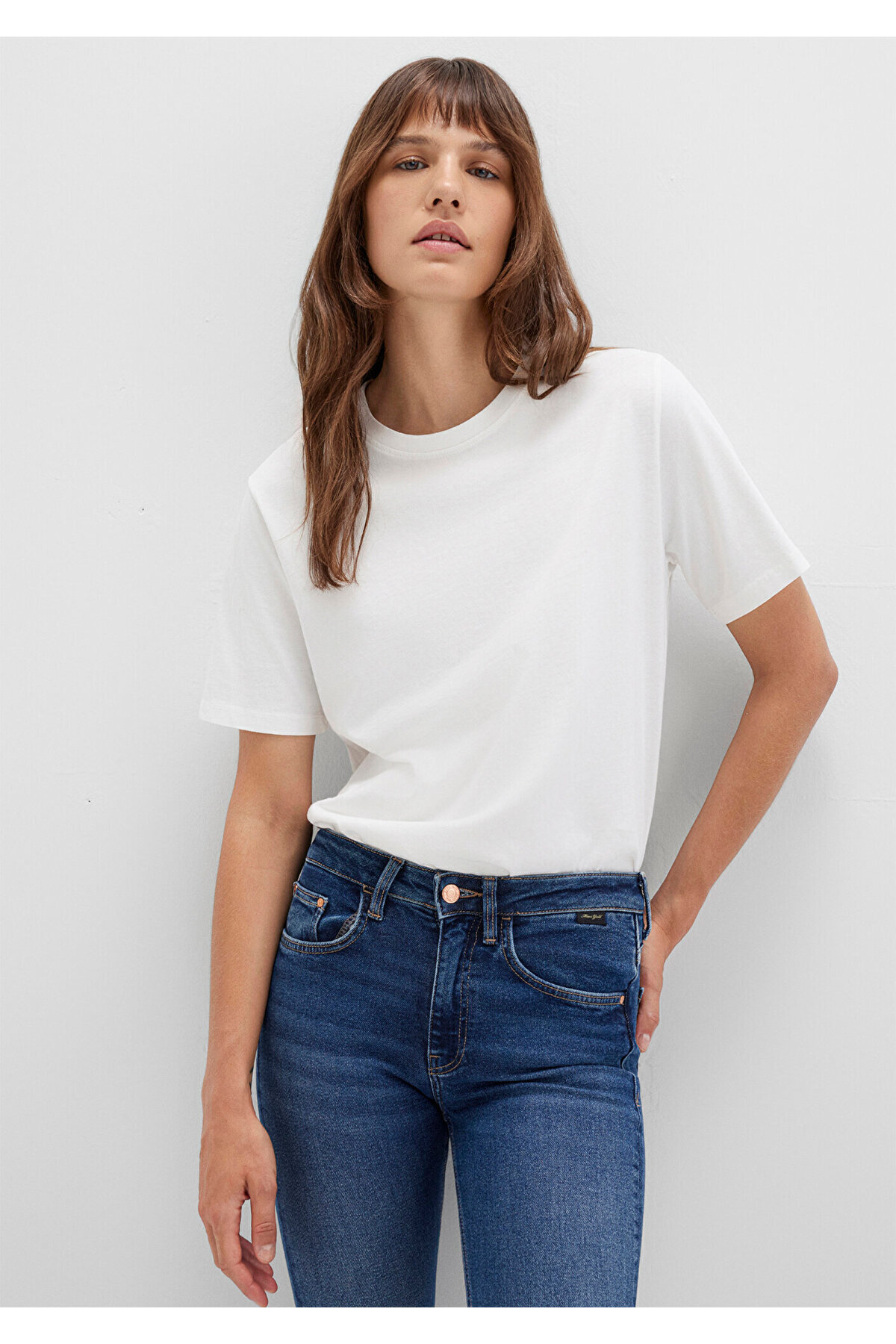 Mavi-Ecru Basic T-Shirt Regular Fit / Regular Fit 1600965 -33389 4
