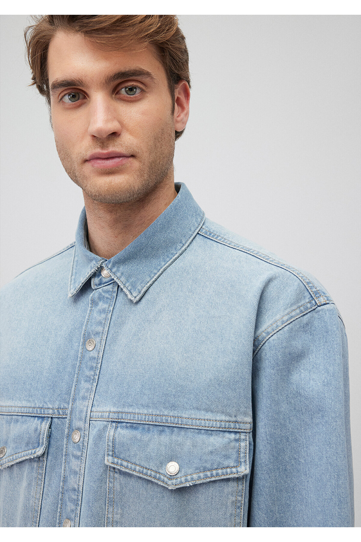Mavi-Ross 90lar Übergroßes Jeanshemd - Misty Open Design0210031-82947 5
