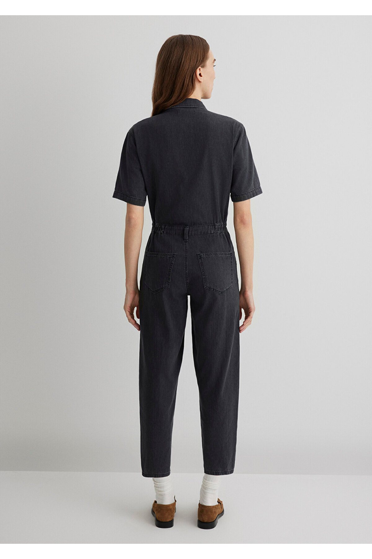 Mavi-Doria Iconic Anthrazitfarbener Jeans-Overall 101265 -35283 4