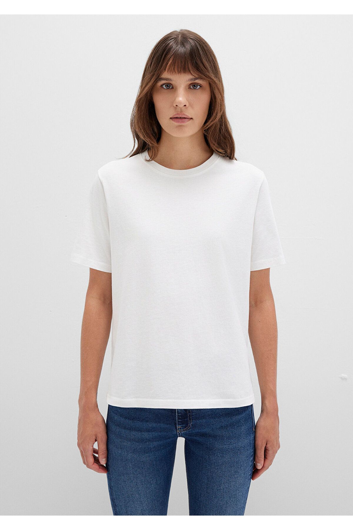 Mavi-Ecru Basic T-Shirt Regular Fit / Regular Fit 1600965 -33389 5