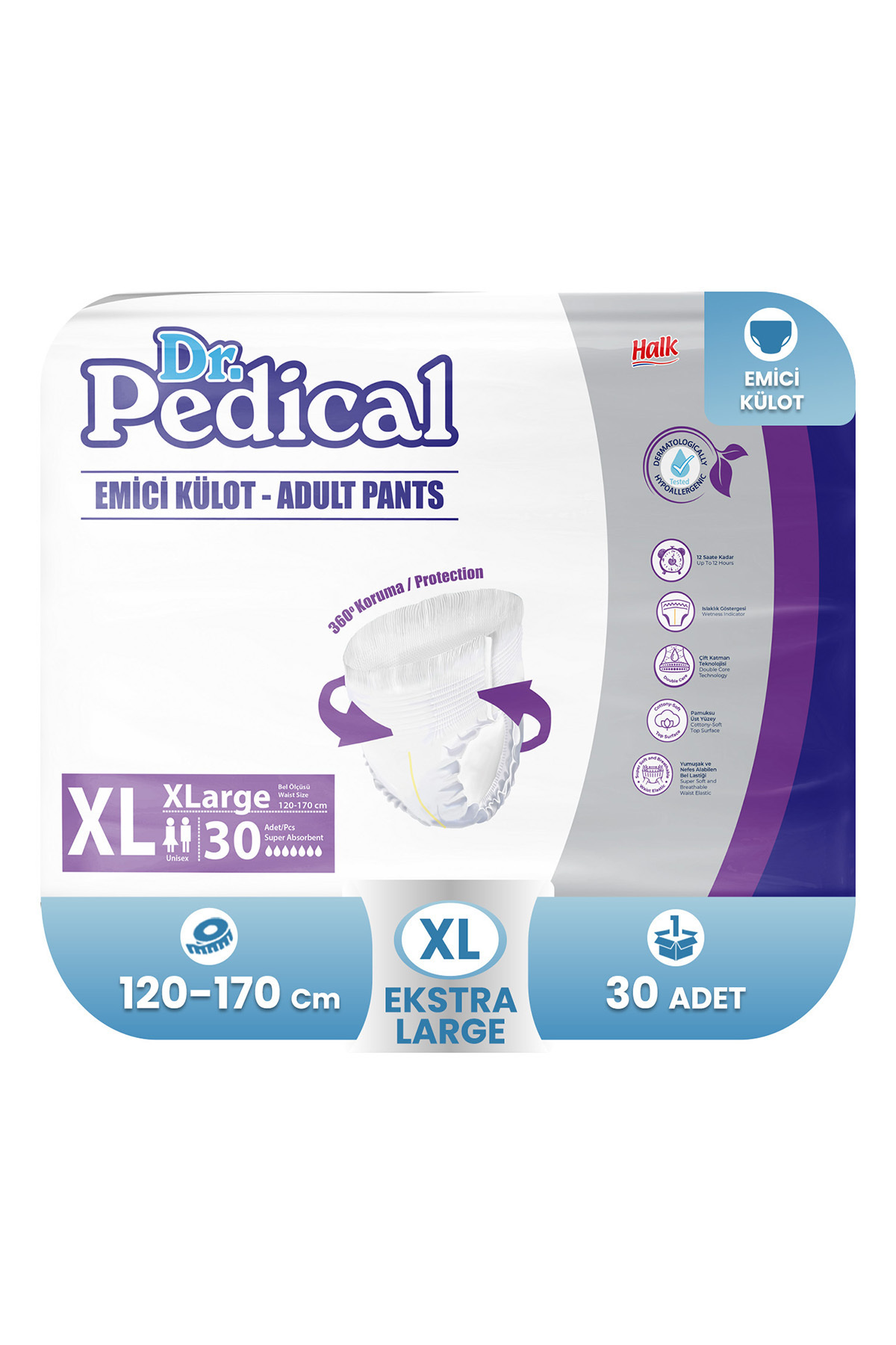 Dr.Pedical Emici Külot Ekstra Large (XL) Beden 30 Adet