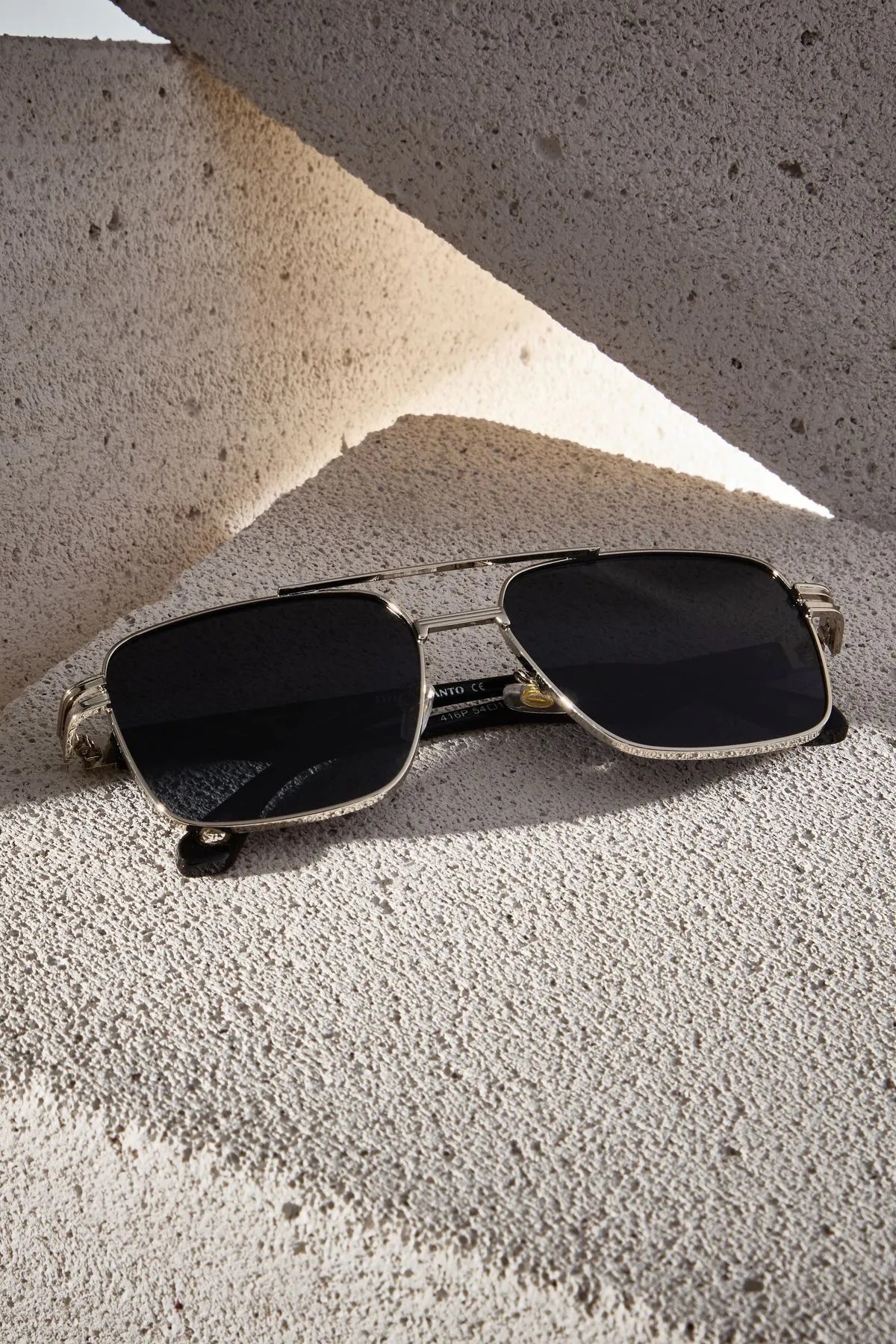 MACERATİ  Polarize Yüksek Kalite Titanyum Unisex Siyah Gümüş Çerçeveli Ultra Hafif Güneş Gözlüğü - Görsel 4