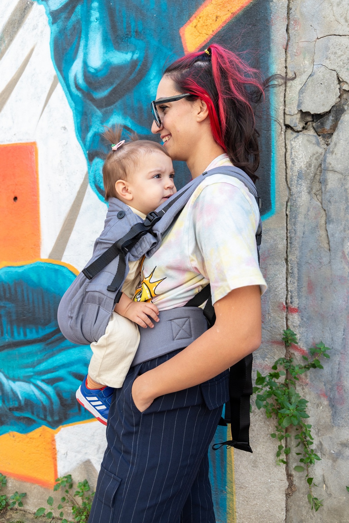 Huggyberry Huggy Plus Toddler Size Carrier - Anthracite fotoğrafı 7 (önizleme)