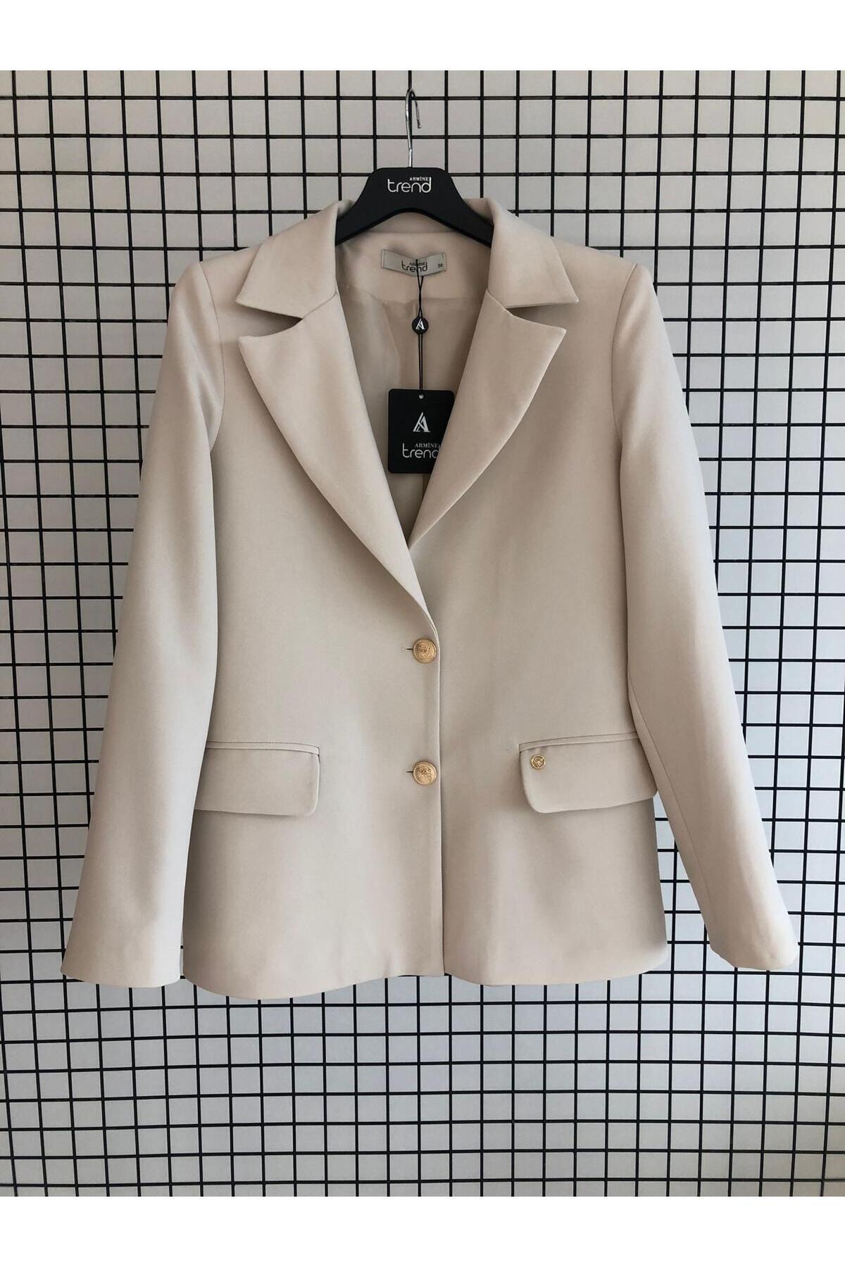 Armine-Two Buttons Double Pockets Style Jacket Autumn-Winter 1