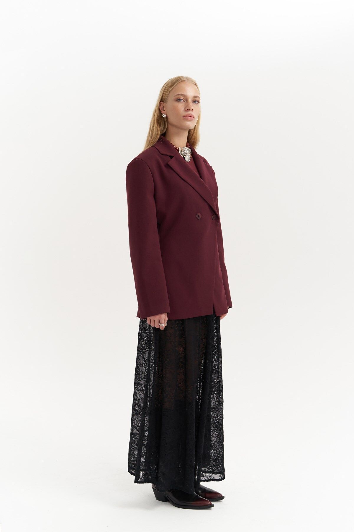 MAİ COLLECTİON-Allegany Claret Red Blazer – v páse 2