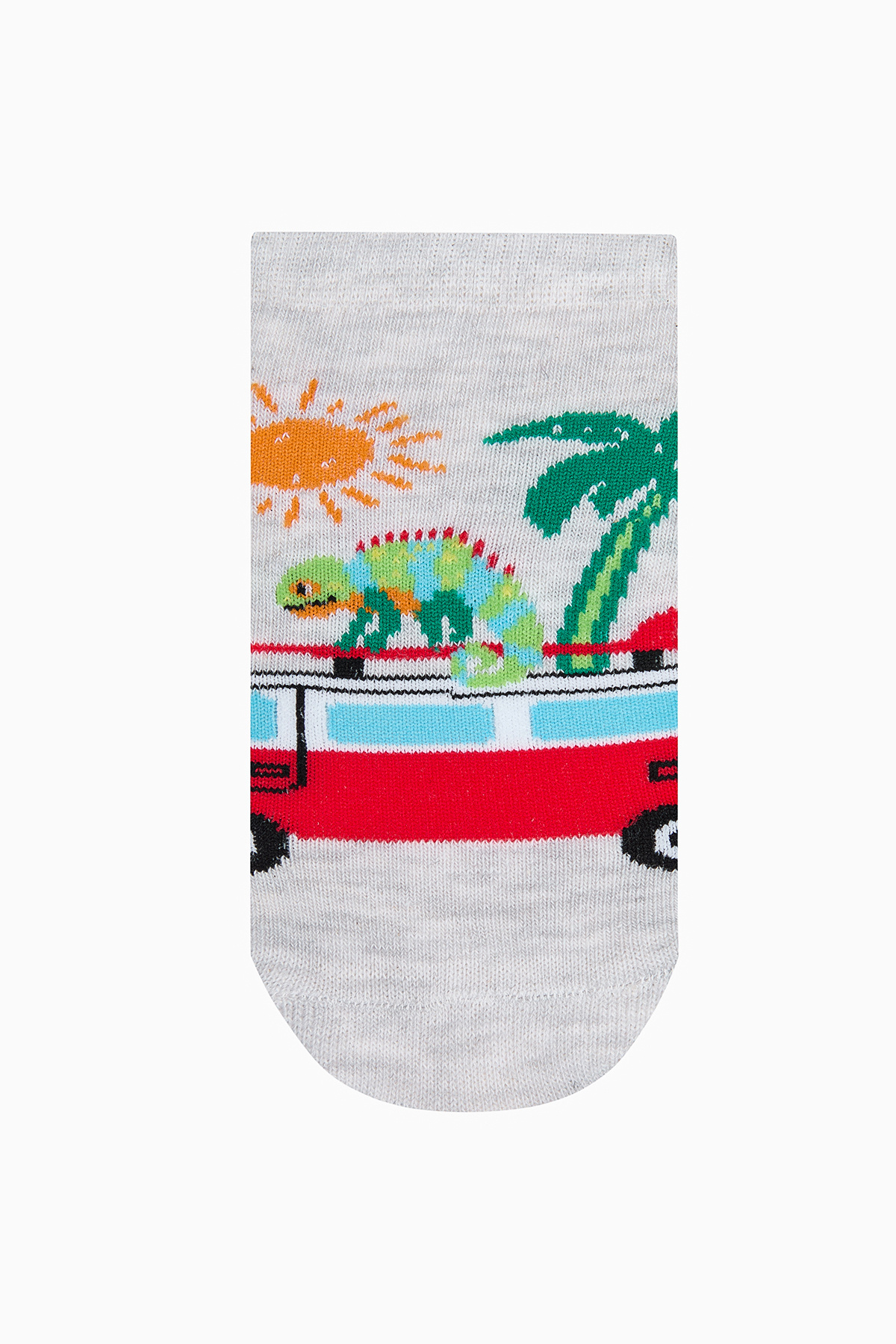 Penti-Mehrfarbige 3-teilige Booties-Socken mit Krokodilmuster für Jungen 4