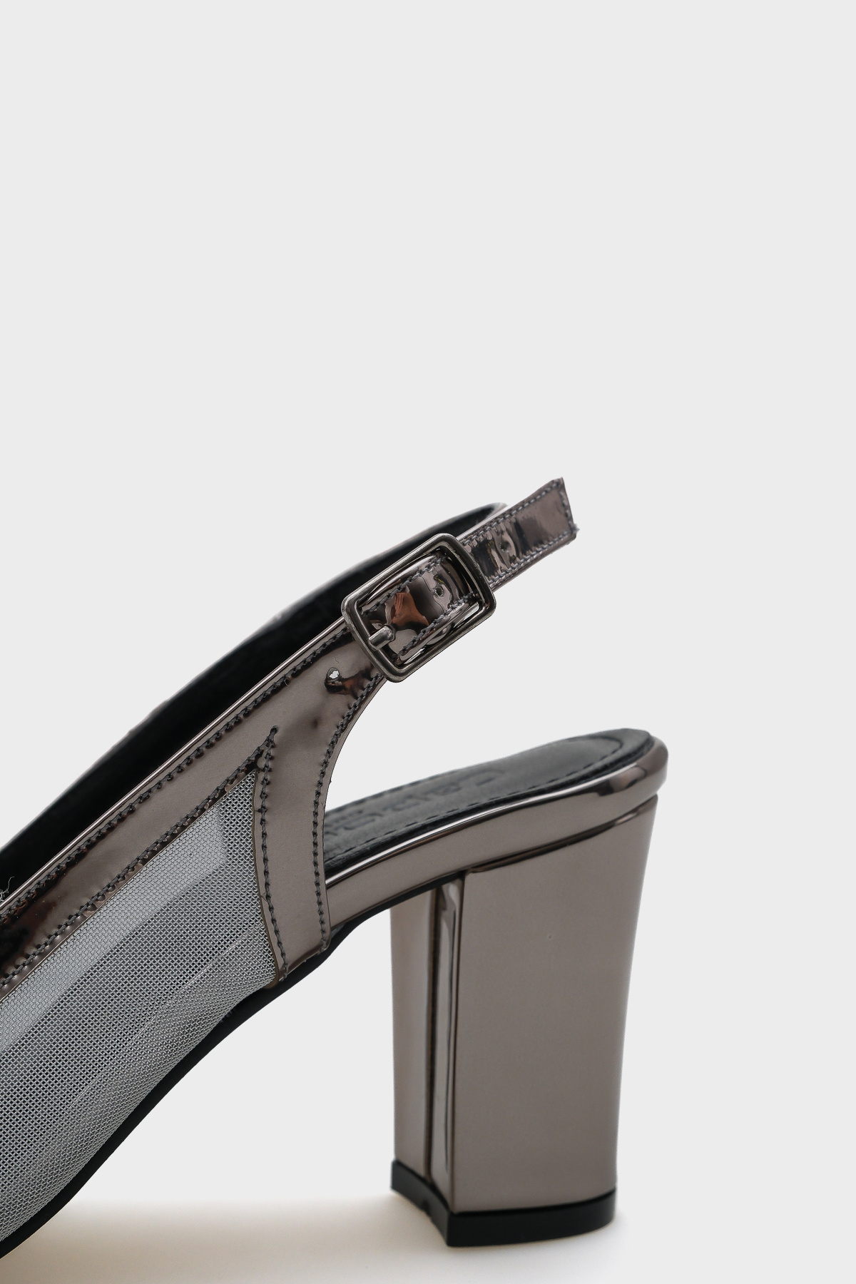 Capone Outfitters-Ola 750 Damen-Schuhe mit Absatz aus Steinnetz und offenem Rücken 3