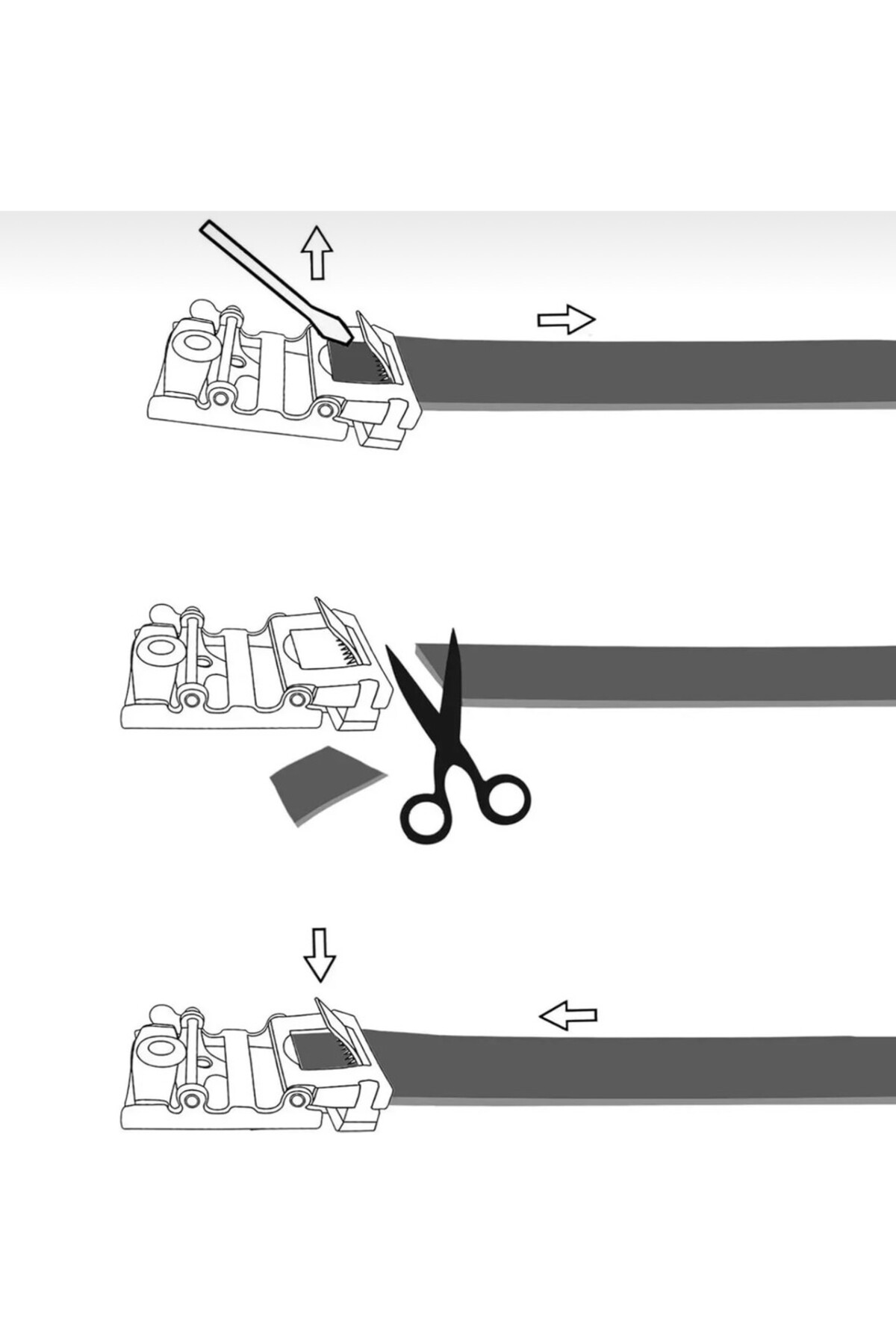 Bosskan  Otomatik Siyah Tokalı Deliksiz Klasik Erkek Kemeri - Görsel 6