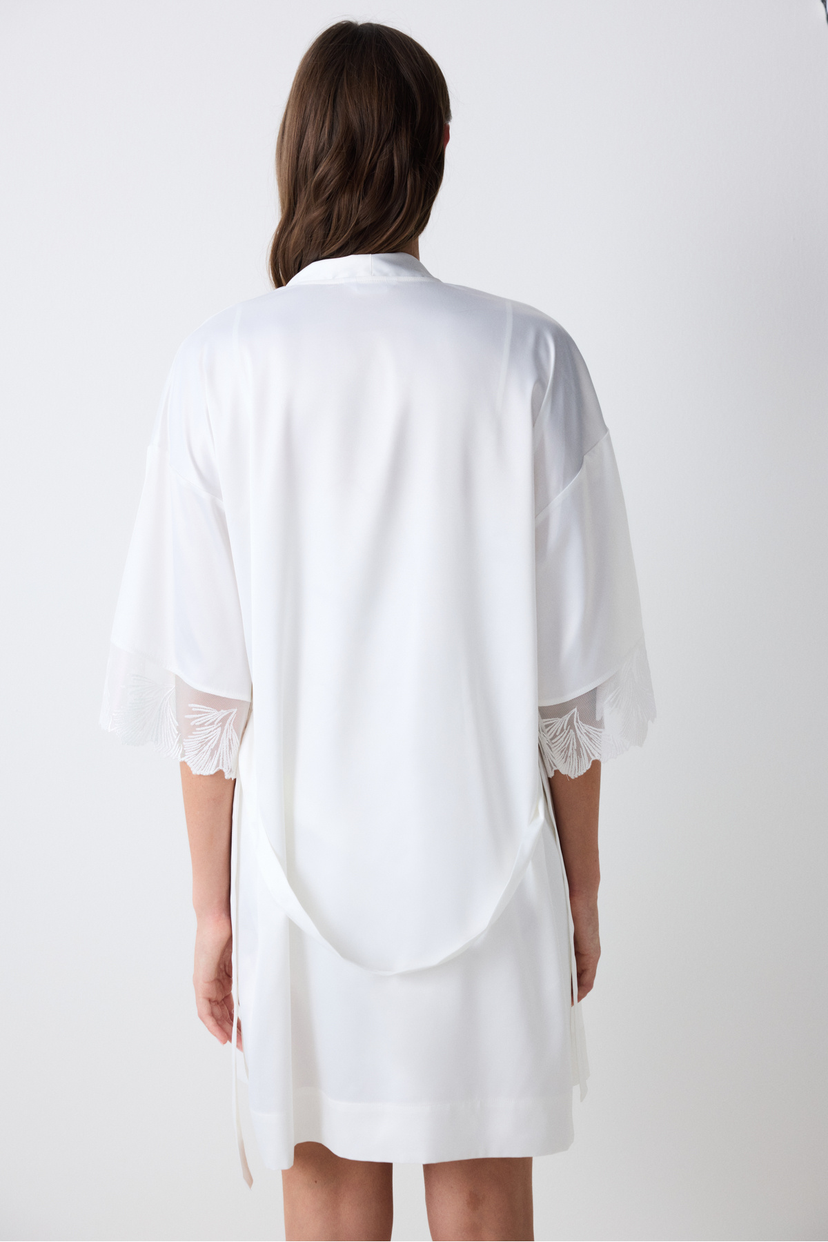 Penti-Braut Aura Satin Off-White Morgenmantel 3