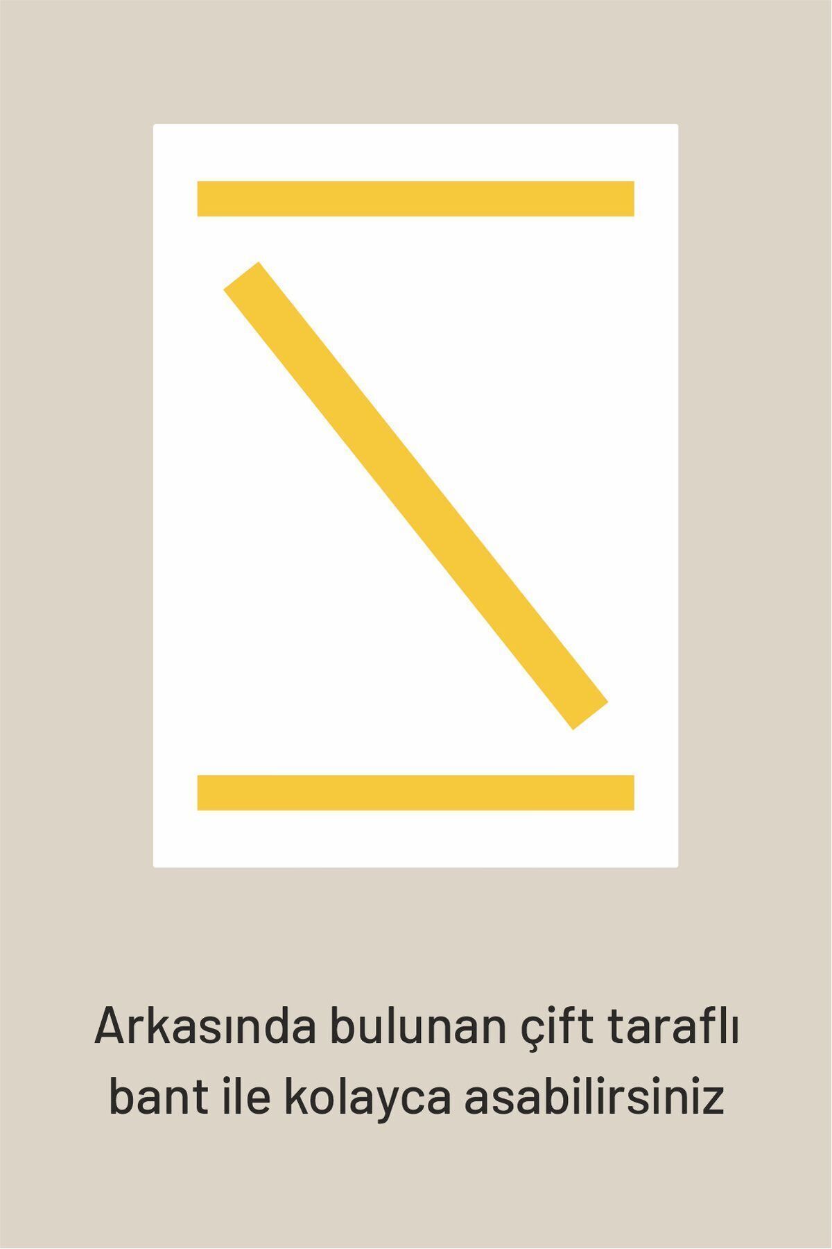 Yönline-A4 White Certificate Frame Self Adhesive Foil 24X31 cm Stylish Wall Door Type Corporate 3
