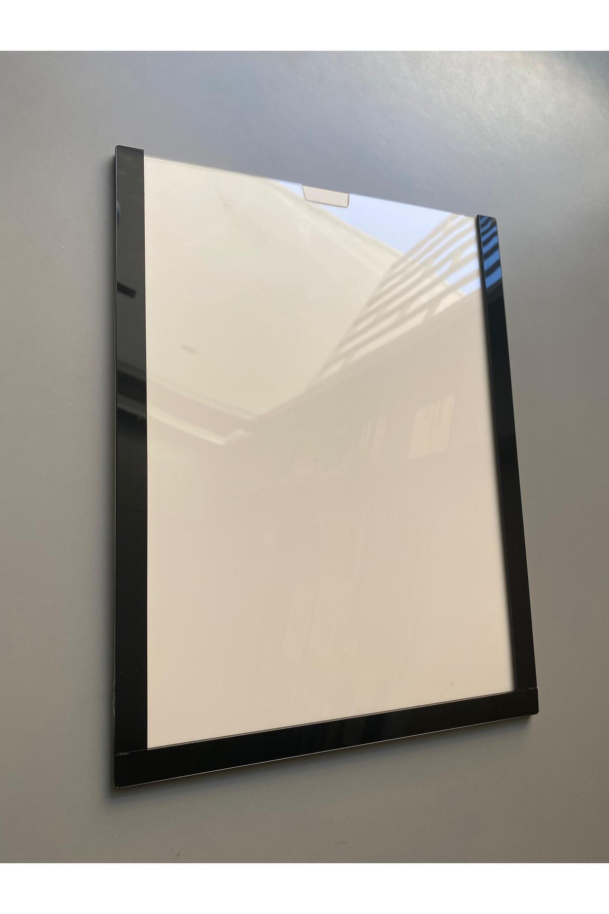 Yönline-A4 Black Certificate Frame Self Adhesive Foil 24X31 cm Corporate Practical Wall Door Type 1