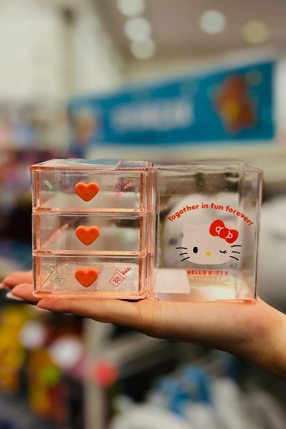 Miniso Sanrio Lisanslı Mini 3 Katmanlı Masa Düzenleyici (Hello Kitty)