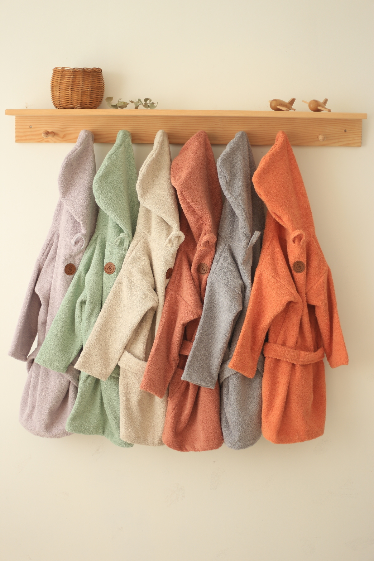 ilays beauty Buldan Dokuması Bebek/çocuk Bornozu Mint Yeşili Rengi fotoğrafı 7 (önizleme)