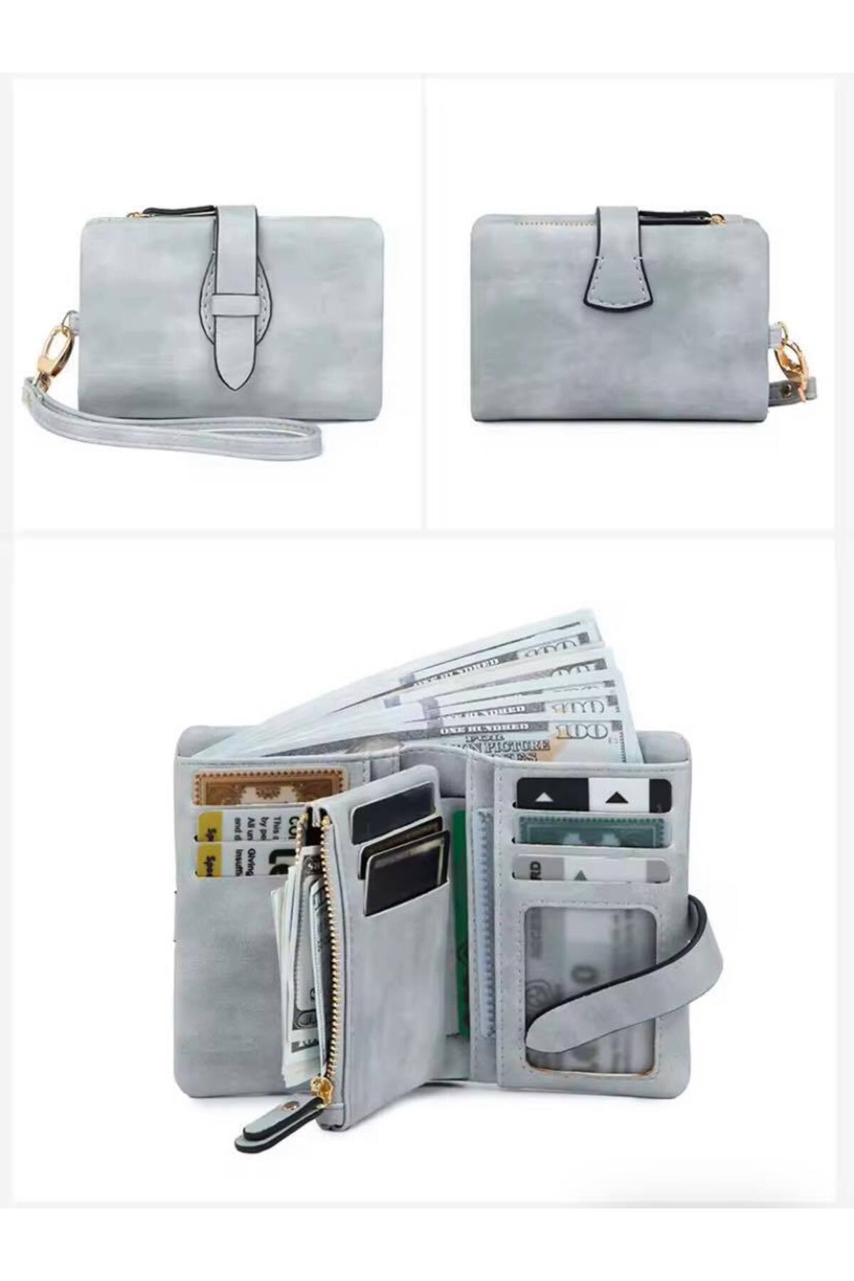 Small handy women's purse with new design soft texture bracelet