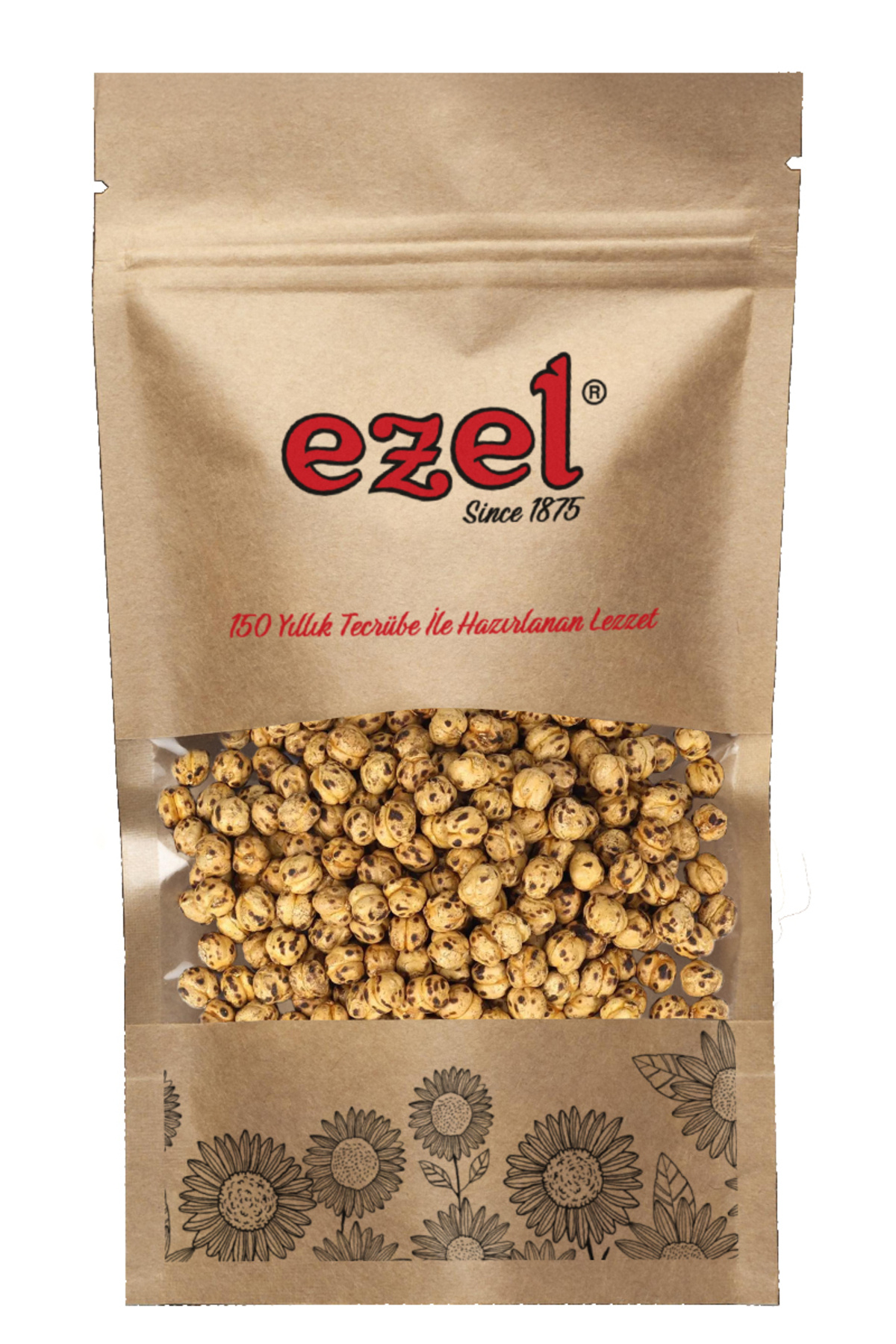 EZEL Kuruyemiş Duble Sarı Leblebi Tuzsuz 500g – Taze Kavrulmuş - Zipli Ambalaj