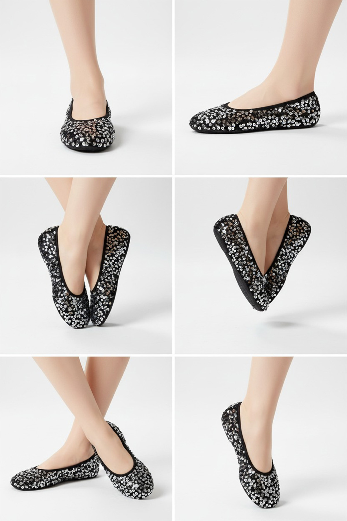 CEYDA SHOES PULLU Kadife Ev,hac, Umre , Hediye, Günlük Babet,Pull Payet Babet, Panduf, Patik, Gösteri Pisi Pisi görsel 2
