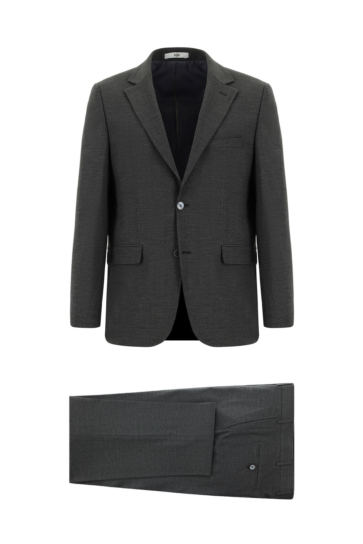 Kiğılı Relaxed Fit Rahat Kesim Yünlü Klasik Takım Elbise