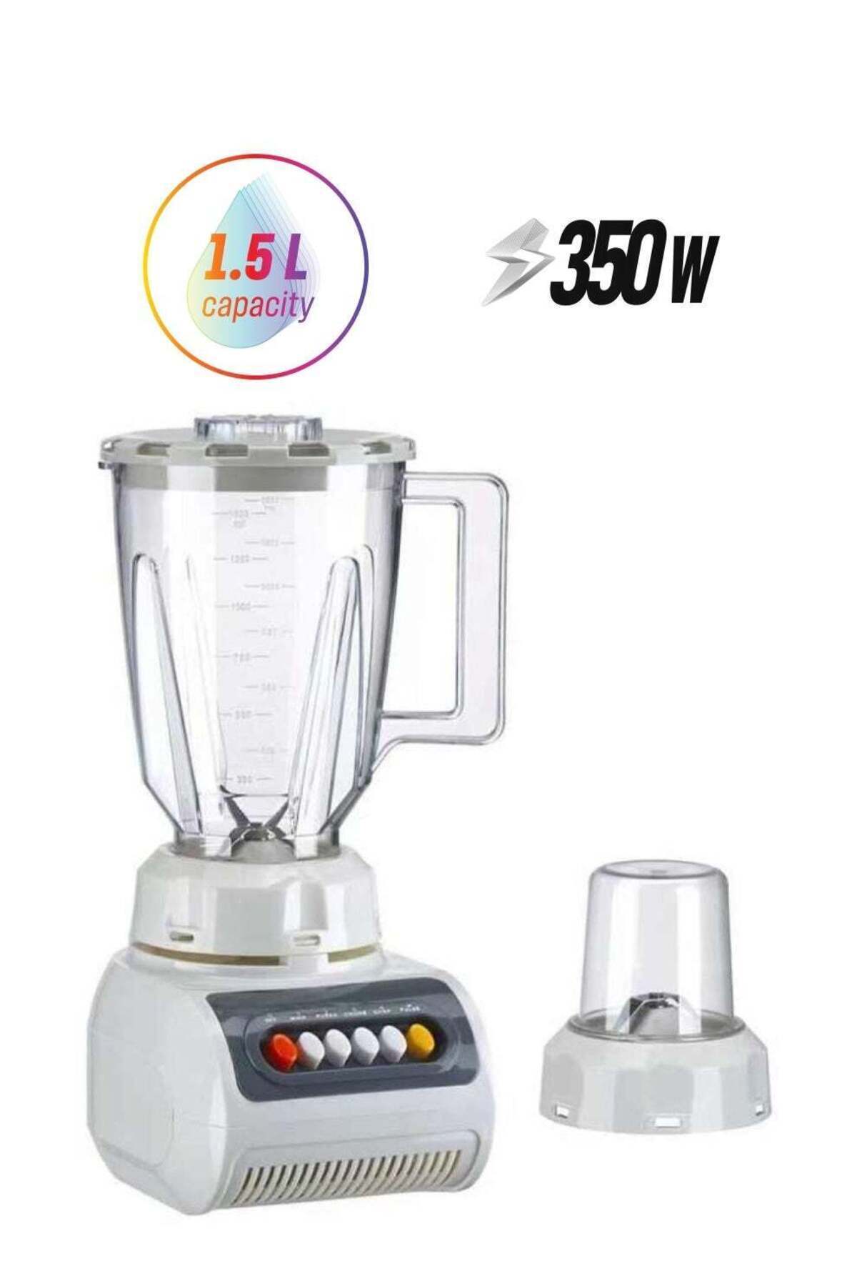 خلاط كهربائي YM-999 سعة 1.5لتر مع مطحنة توابل و لحم و 4 سرعات , بقوة 350 وات للفواكه والخضروات