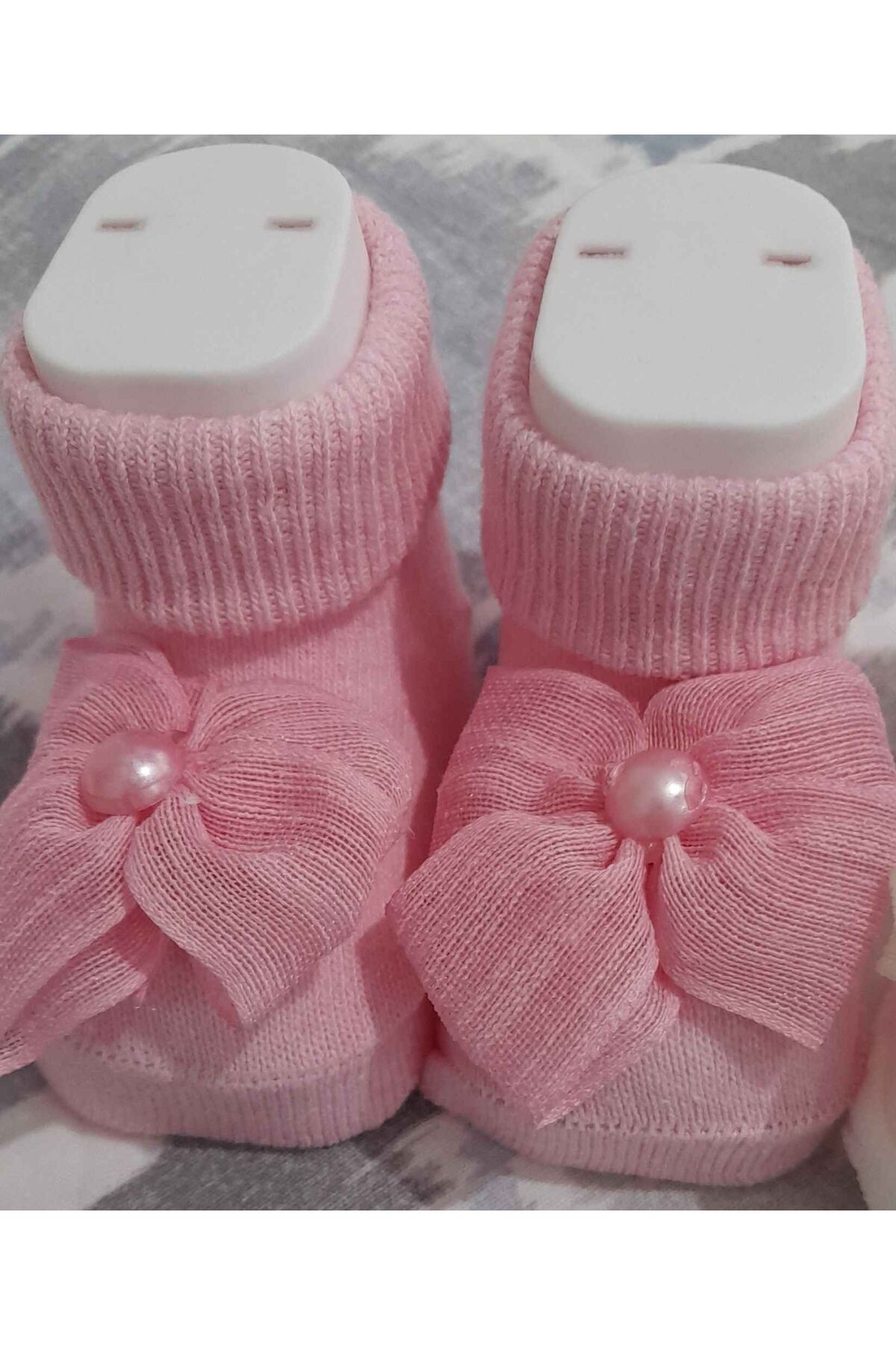baby socks 3 Takım Fiyonklu 6 Adet Hatıra Mankenli Yenidoğan ve Bebek Çorabı fotoğrafı 4 (önizleme)