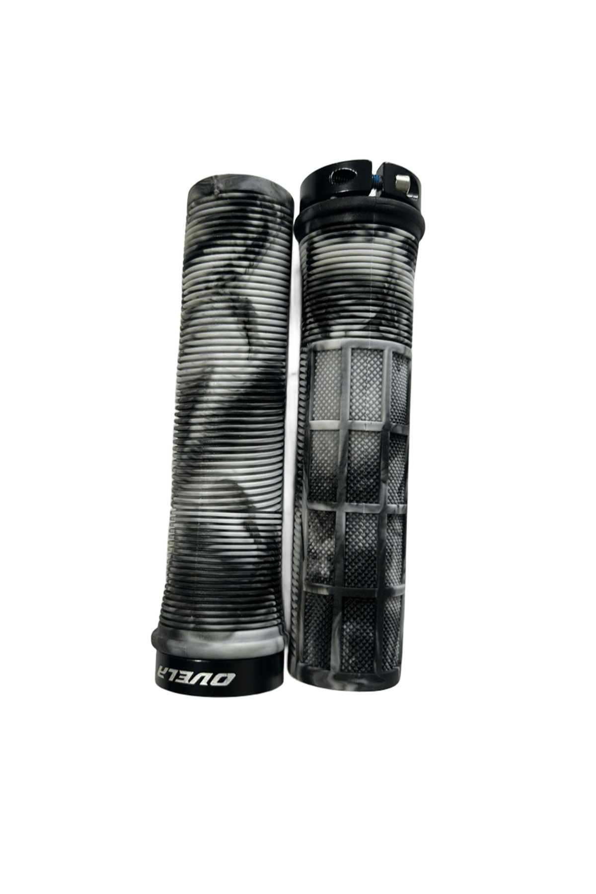 ovela Scooter & Bisiklet Uyumlu Alyanlı Desenli Elcik 135MM Beyaz/Siyah